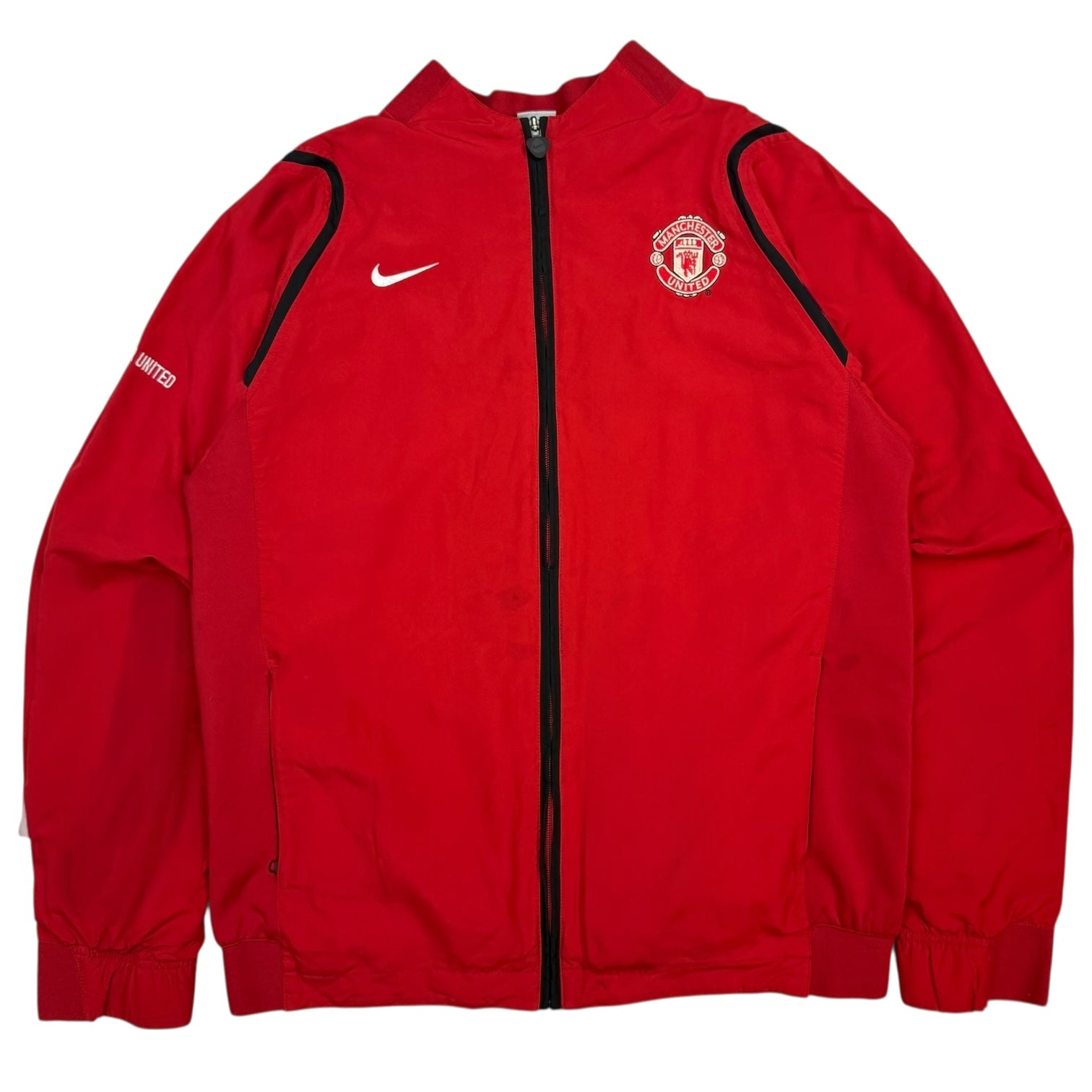 Vintage Nike Manchester United Warm Up Jacket Red