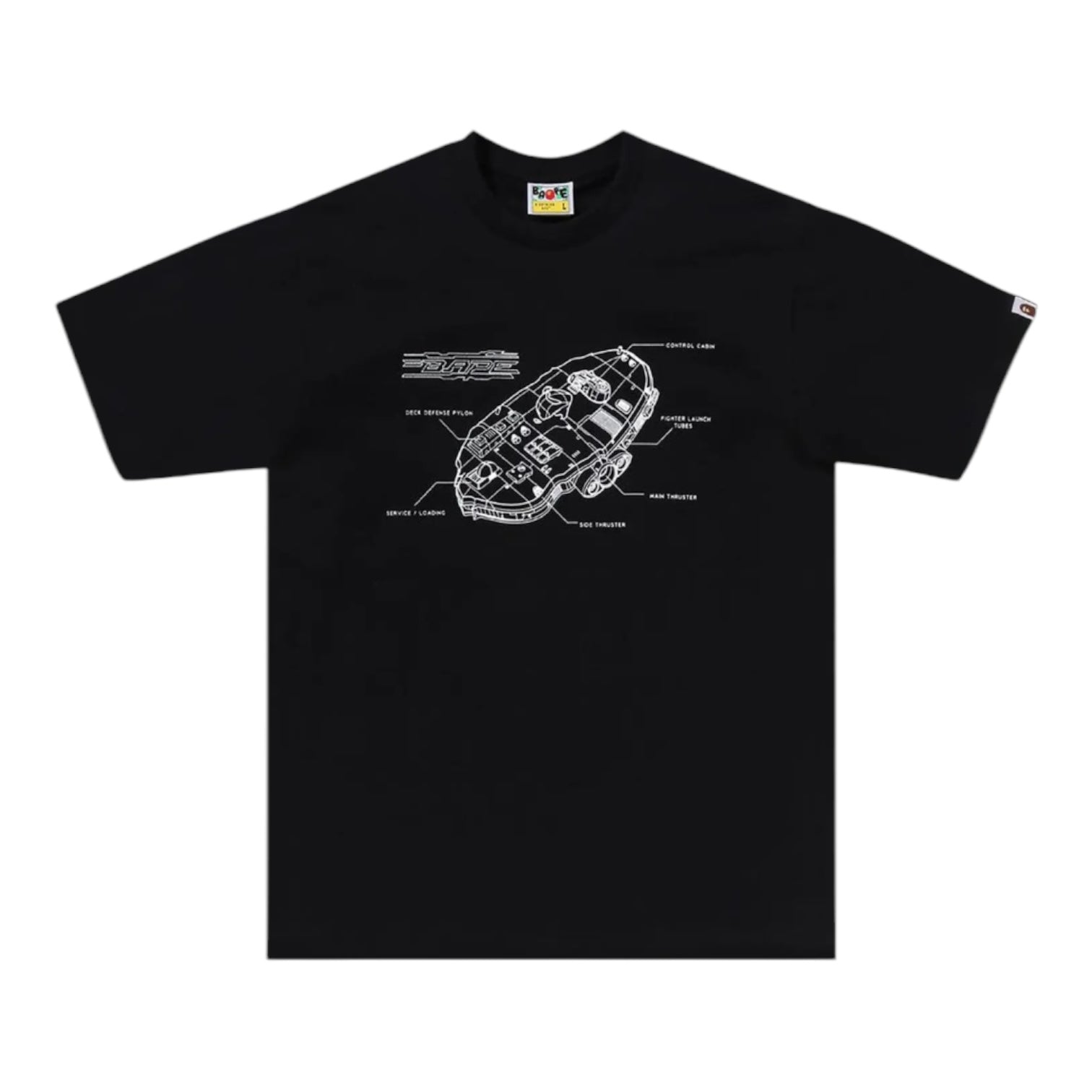 Bape Spaceship Tee Black