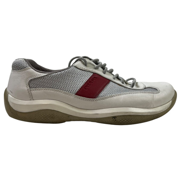 Prada America’s Cup Sneaker Silver