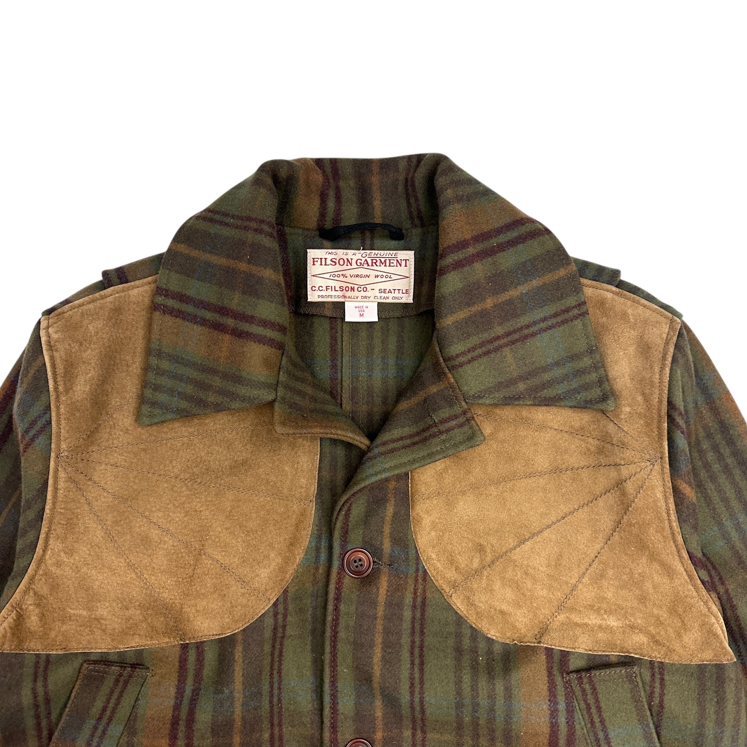 Filson Yukon Wool Clay Coat Haw Plaid / Green