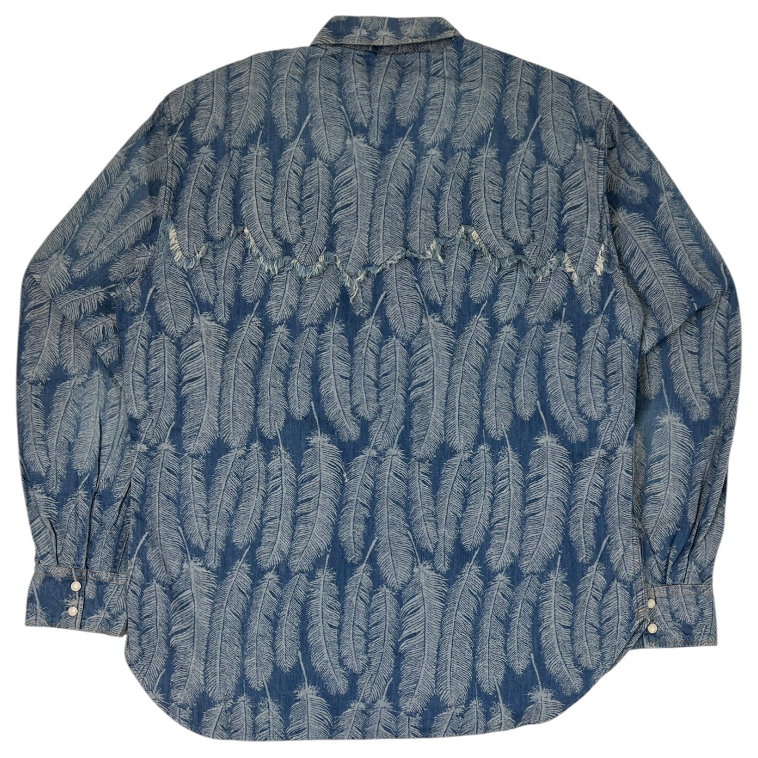 Kapital 5oz Magpie Denim Husky Western Shirt Indigo