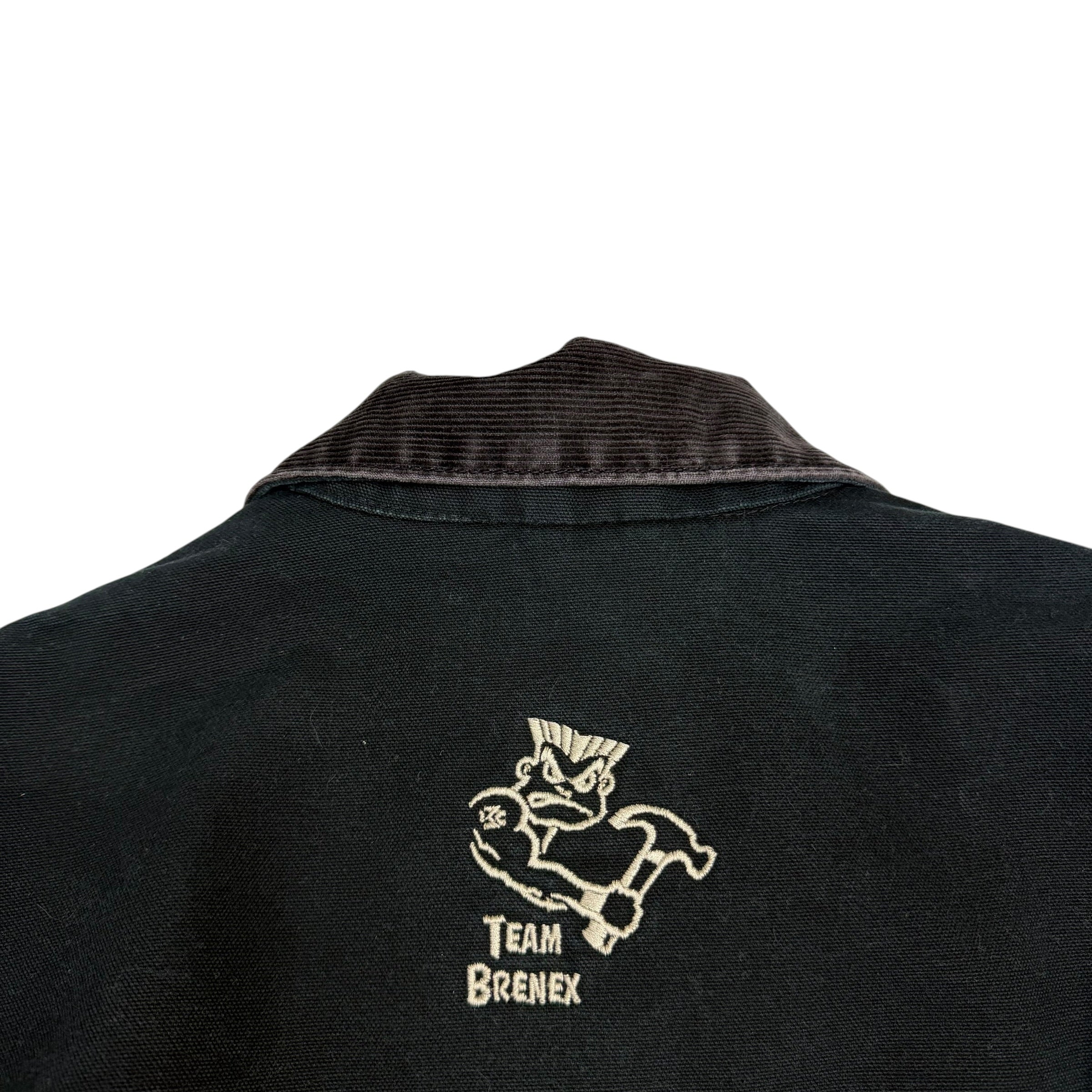Vintage Carhartt Detroit Embroidered Blanket Lined Jacket Black