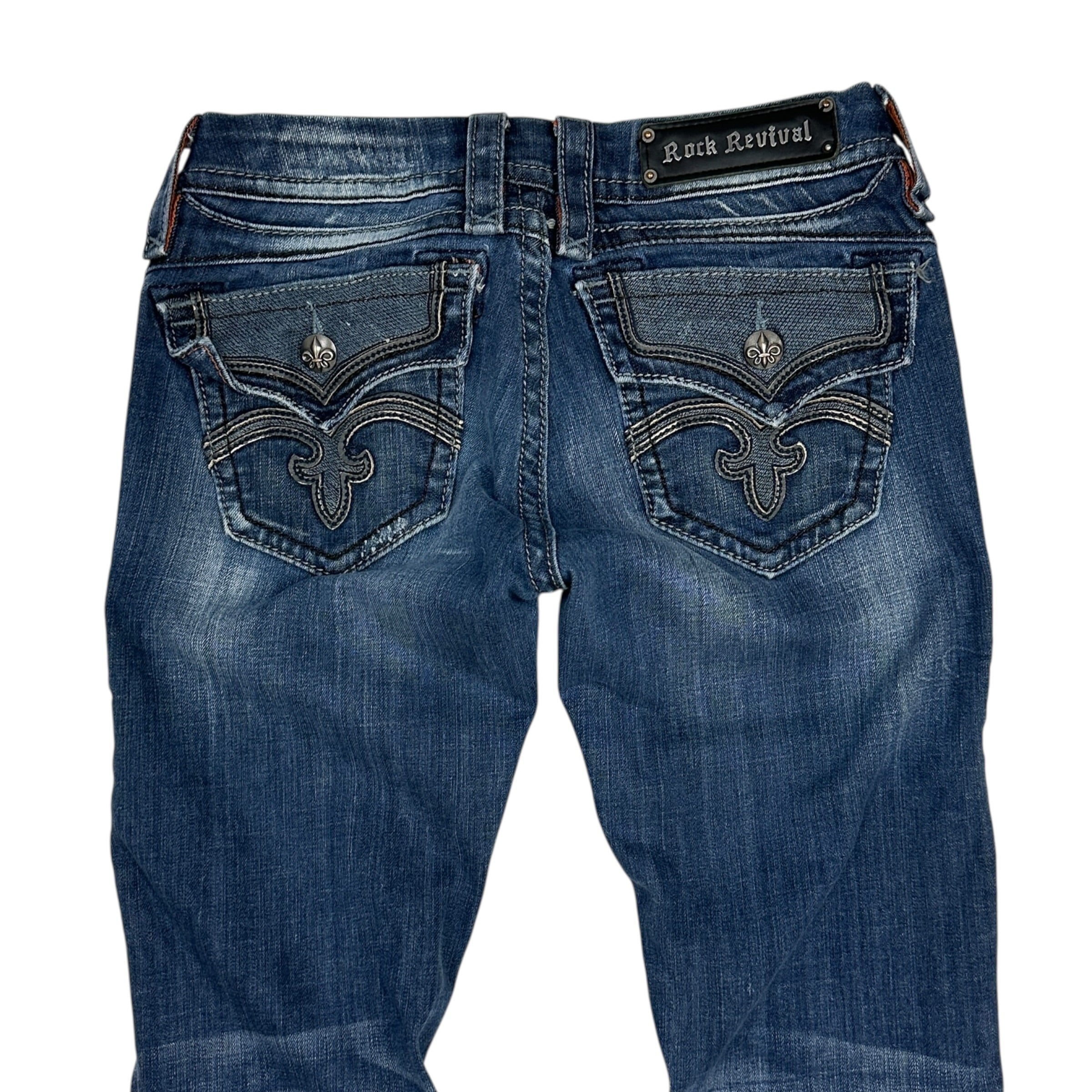 (W) Vintage Y2K Rock Revival Anja Boot Denim Jeans