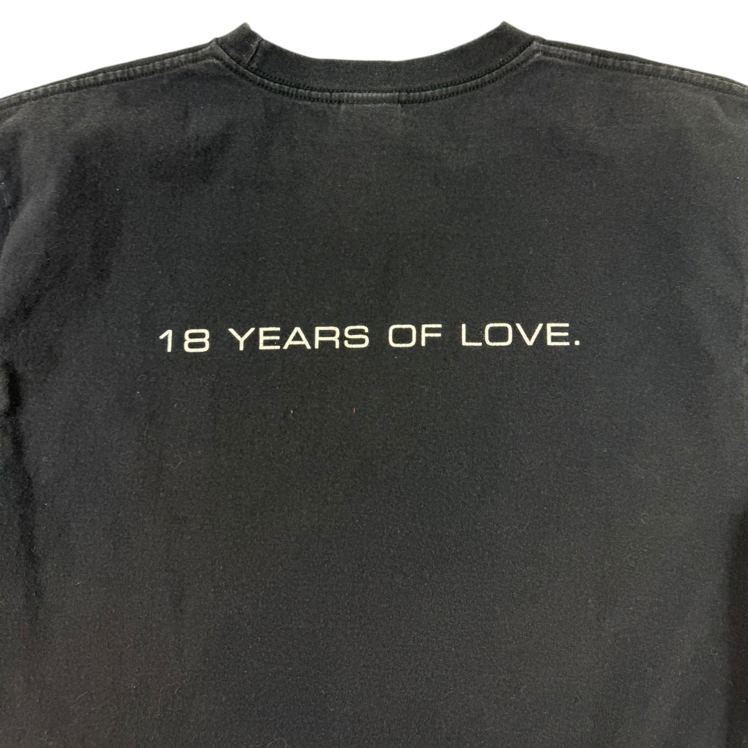 Vintage Jordan 18 Years Of Love T-Shirt Black