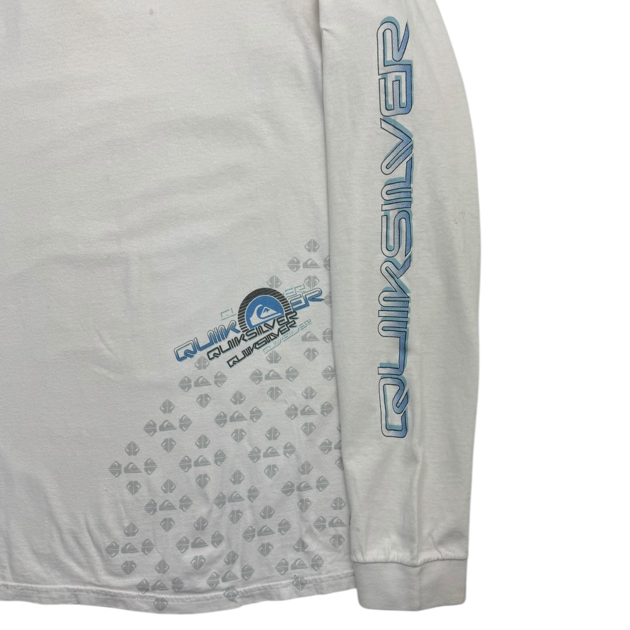 Vintage Y2K Quiksilver Multi Logo Long Sleeve T-Shirt