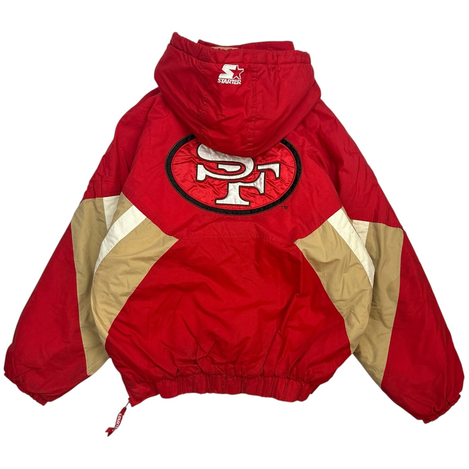 Vintage Starter San Francisco 49ers Pull Over Jacket Red