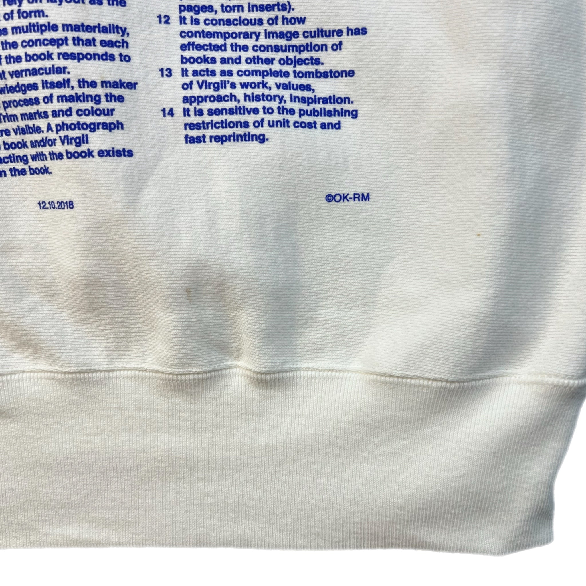 Virglil Abloh Pyrex ICA hoodie White