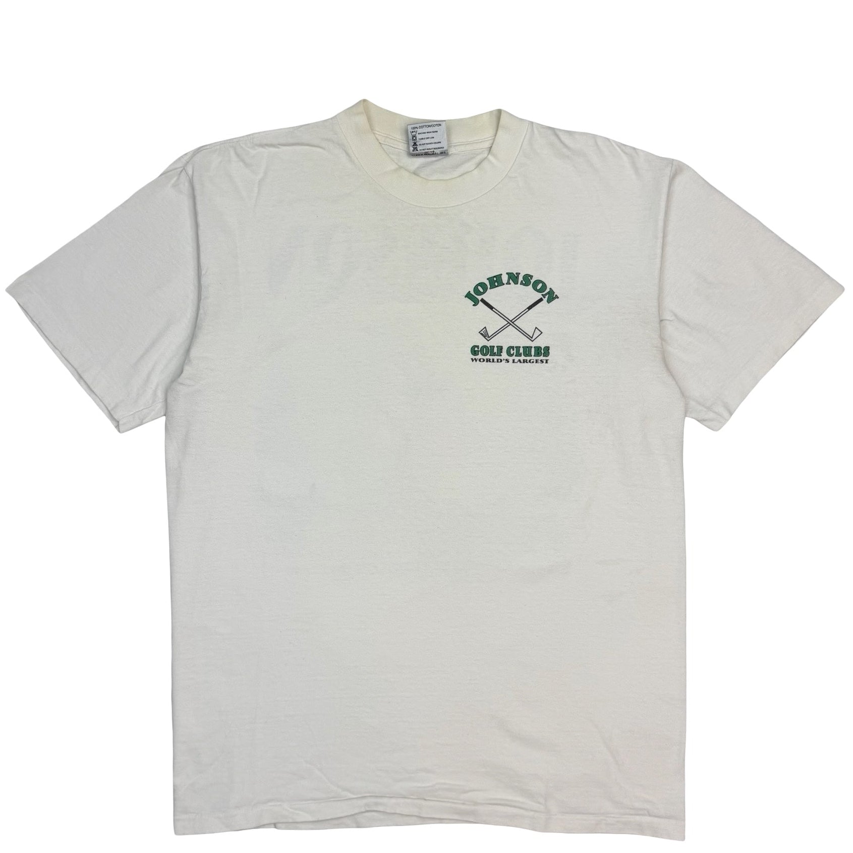 Vintage Johnson Worlds Largest Golf Club Tee White