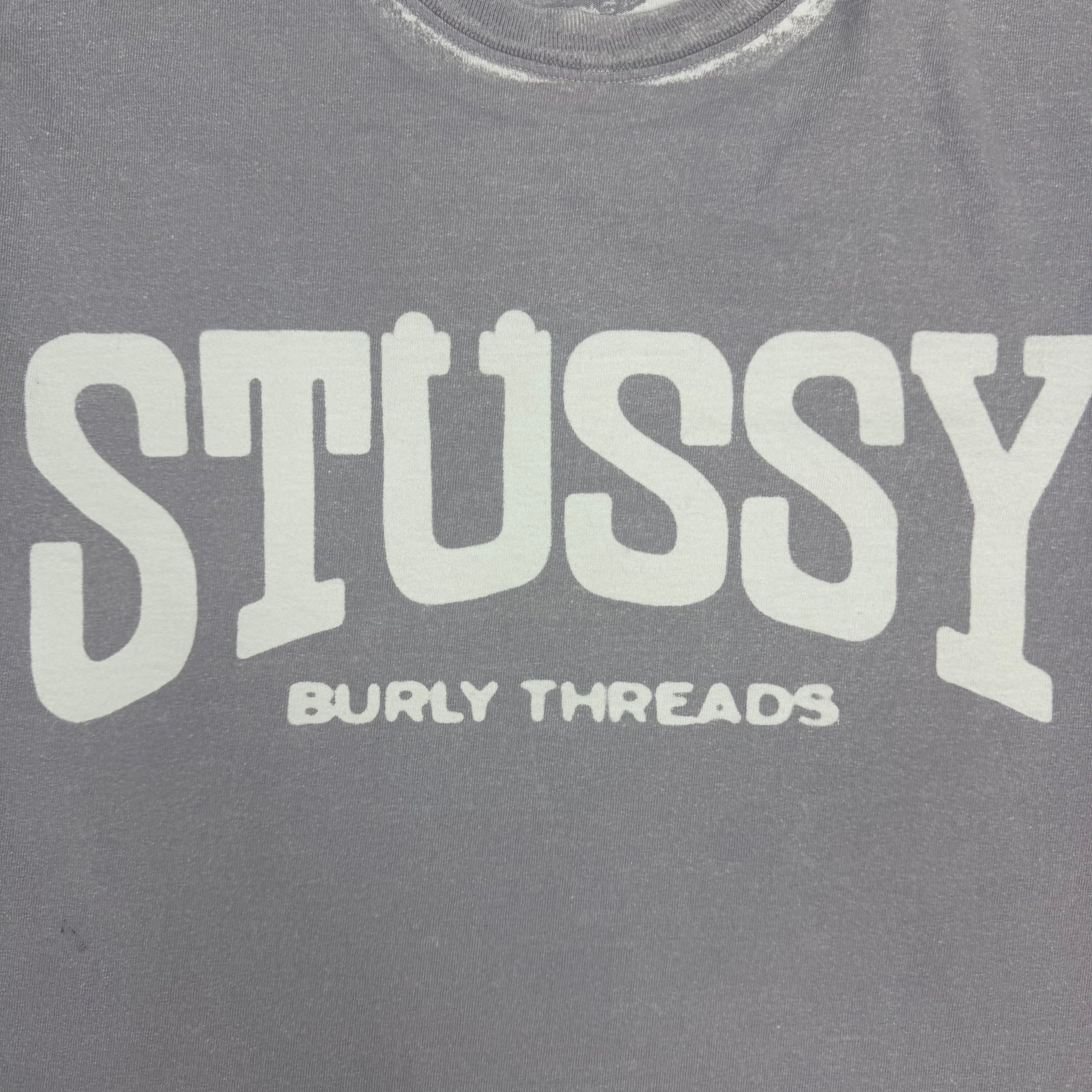 Stussy Burly Stone Washed Tee White
