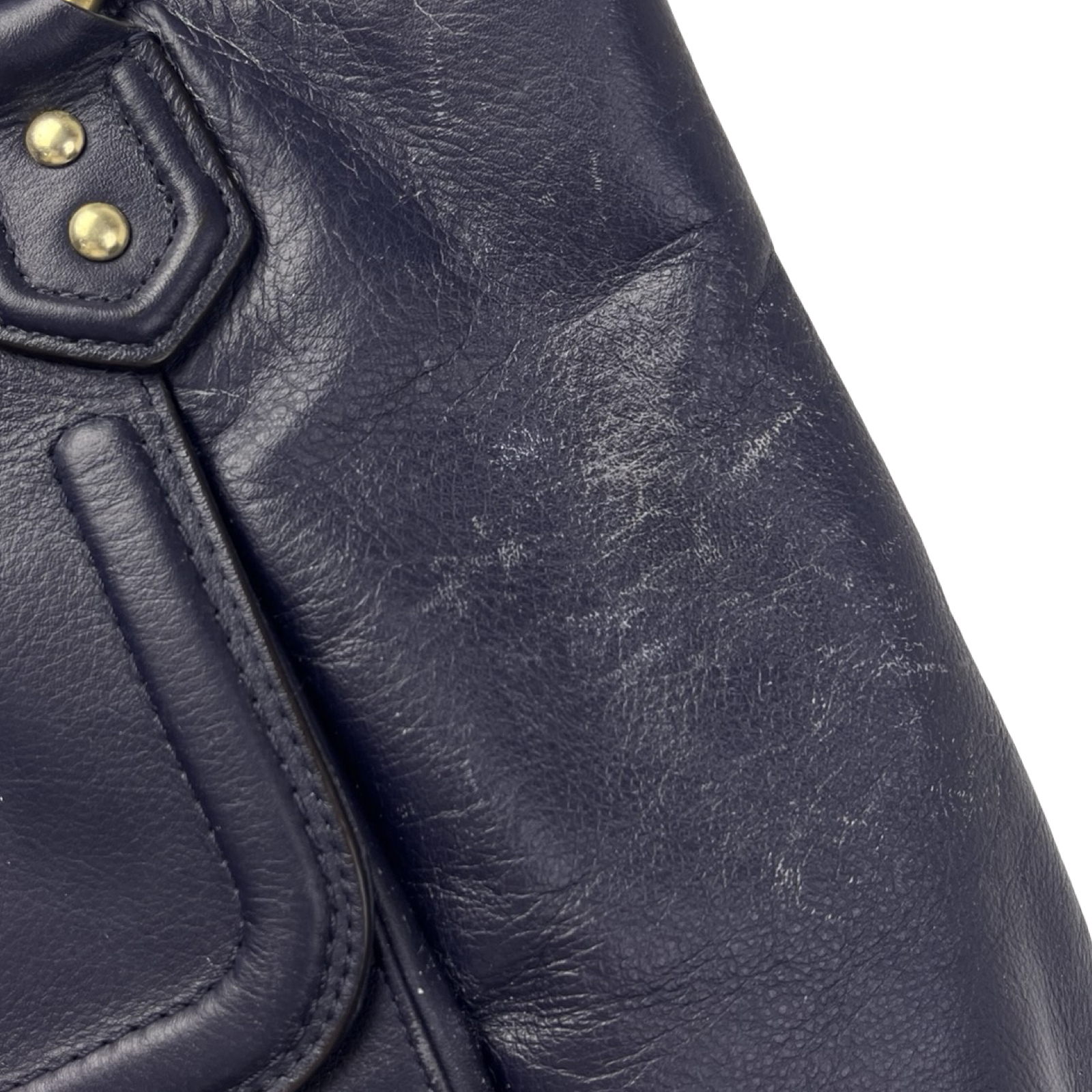 (W) Y2K Coach Campbell Belle Caryall Tote Bag Deep Navy