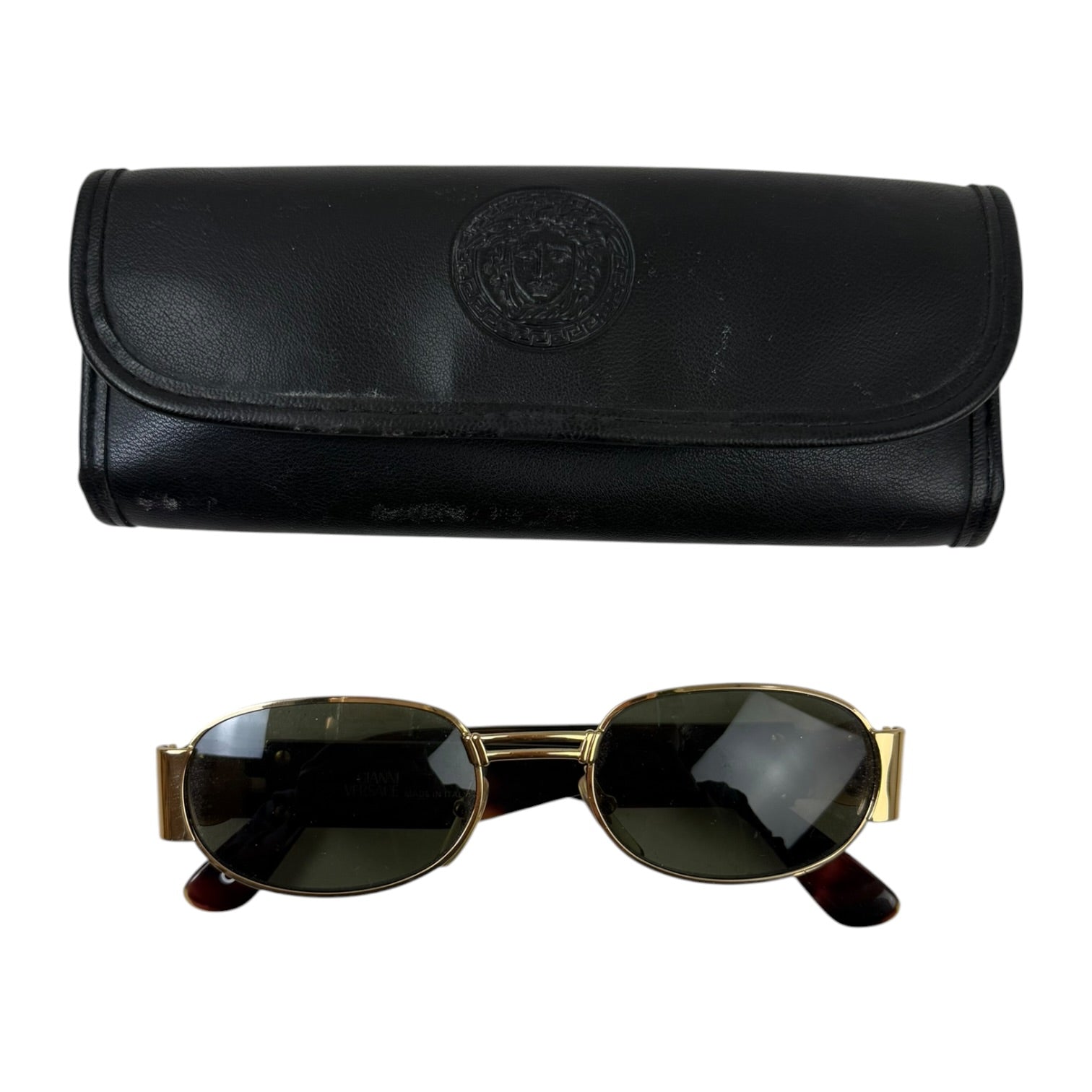 Vintage Gianni Versace Mod S70 Sunglasses Black