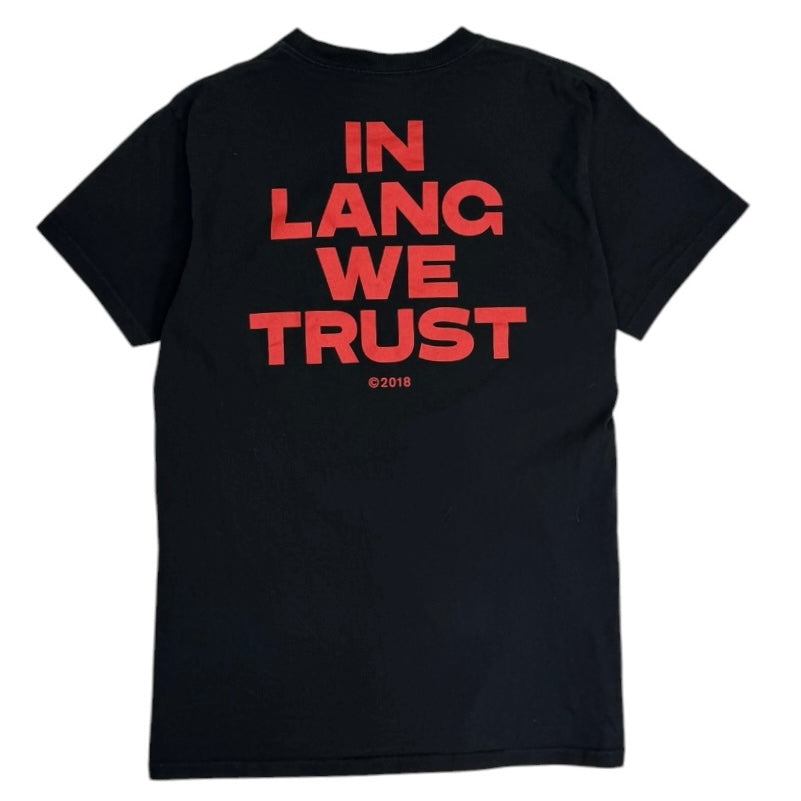 Helmut Lang “In Lang We Trust” Tee Black