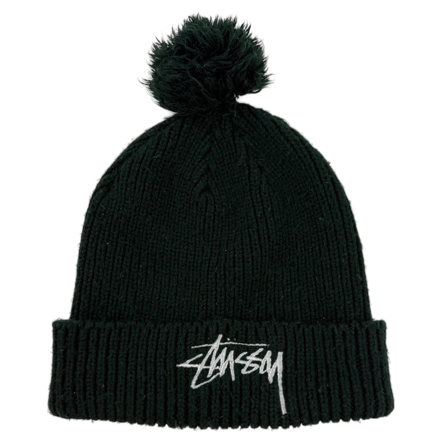 Vintage Stüssy Pom Beanie Green