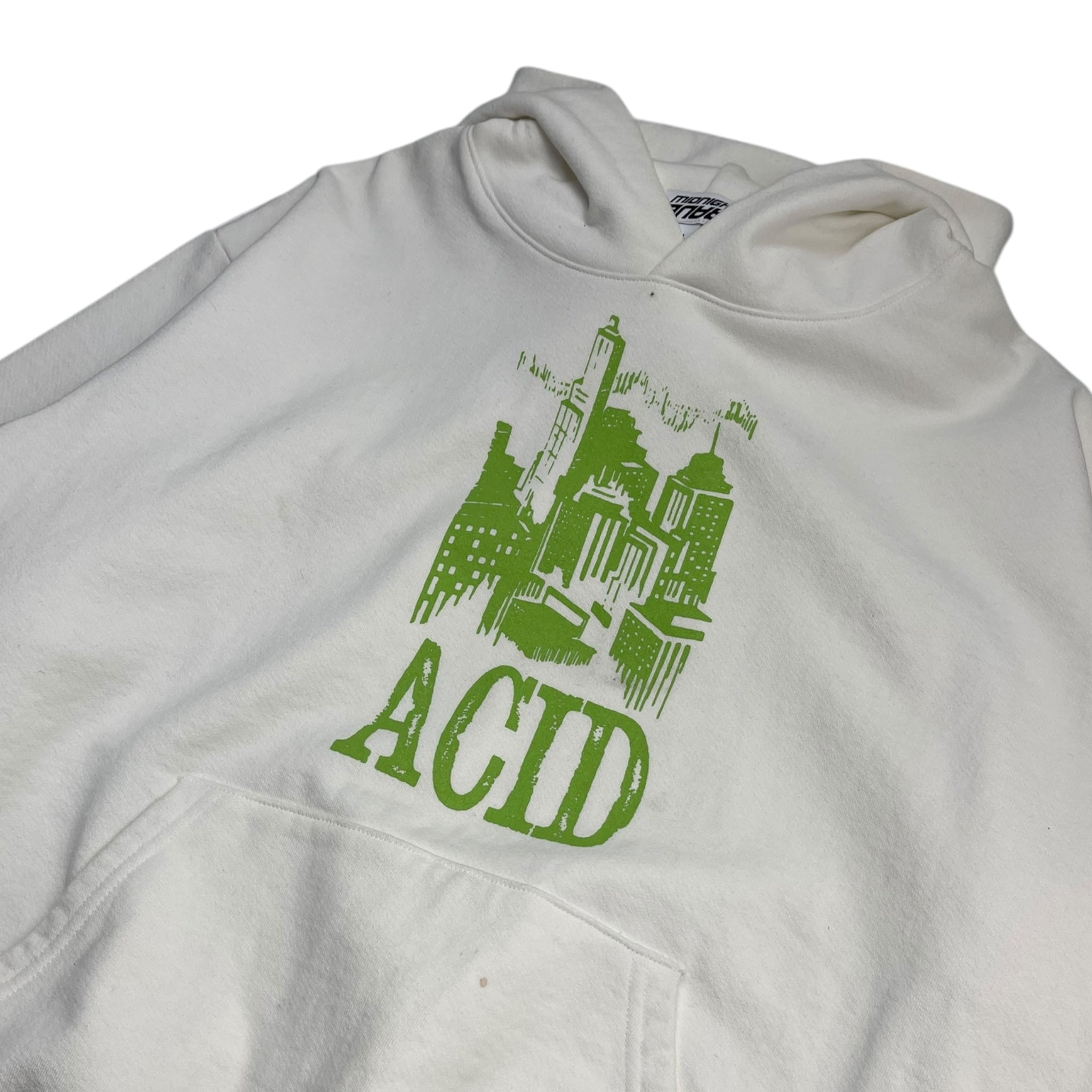 A$AP Rocky AWGE Midnight Rave Acid Hoodie White/Lime