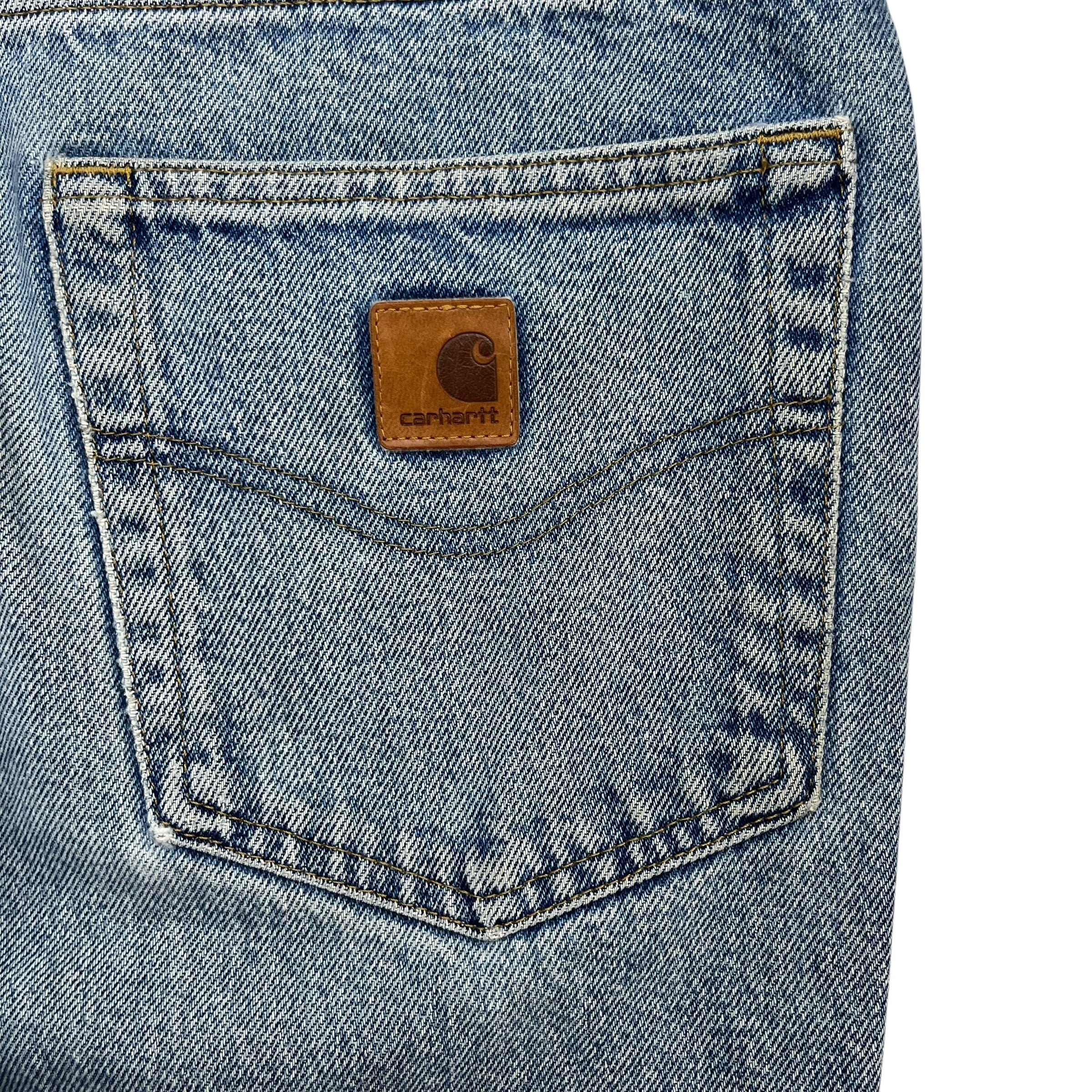 Vintage Carhartt Denim Work Pants Light Wash Blue