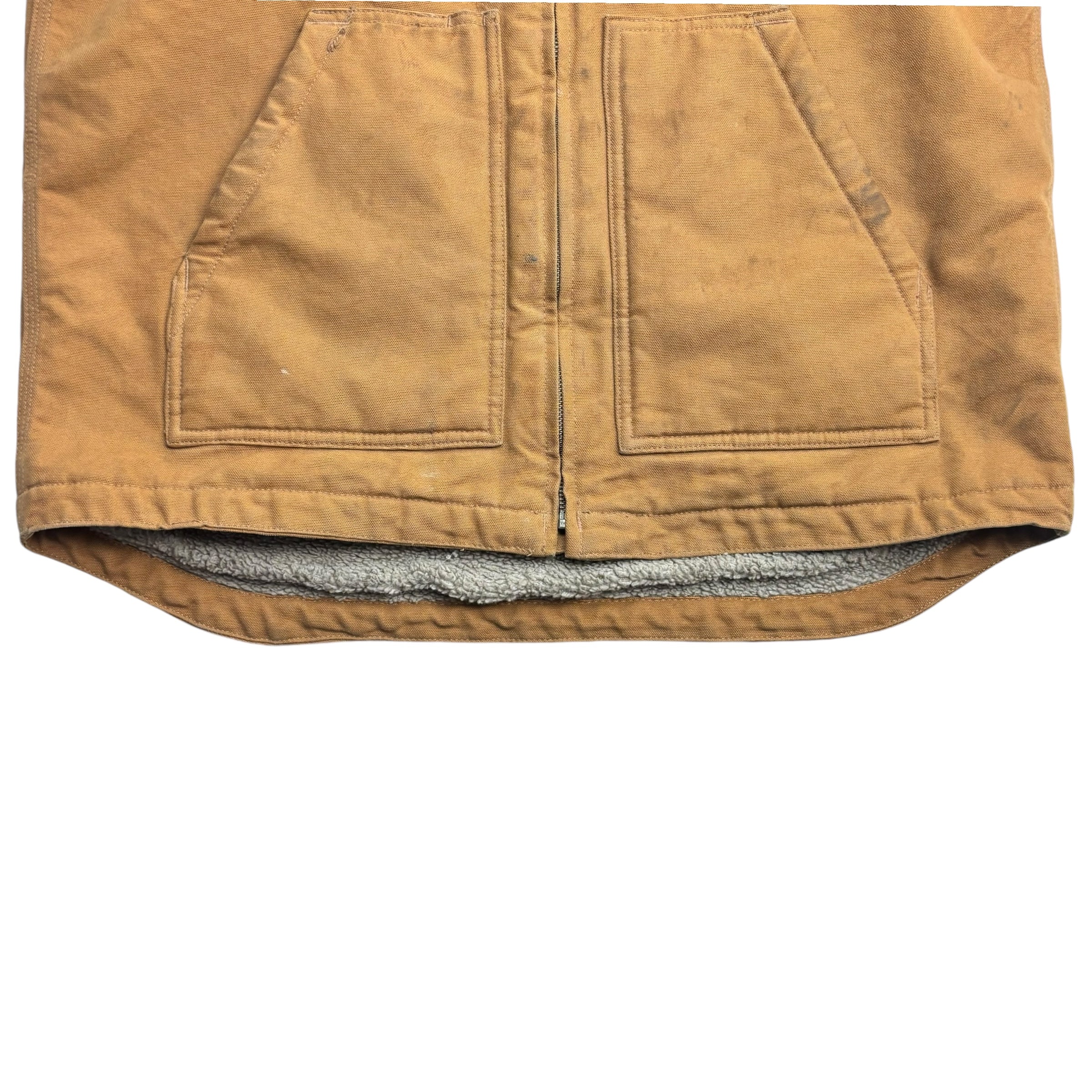 Carhartt Sherpa Lined Canvas Vest Tan