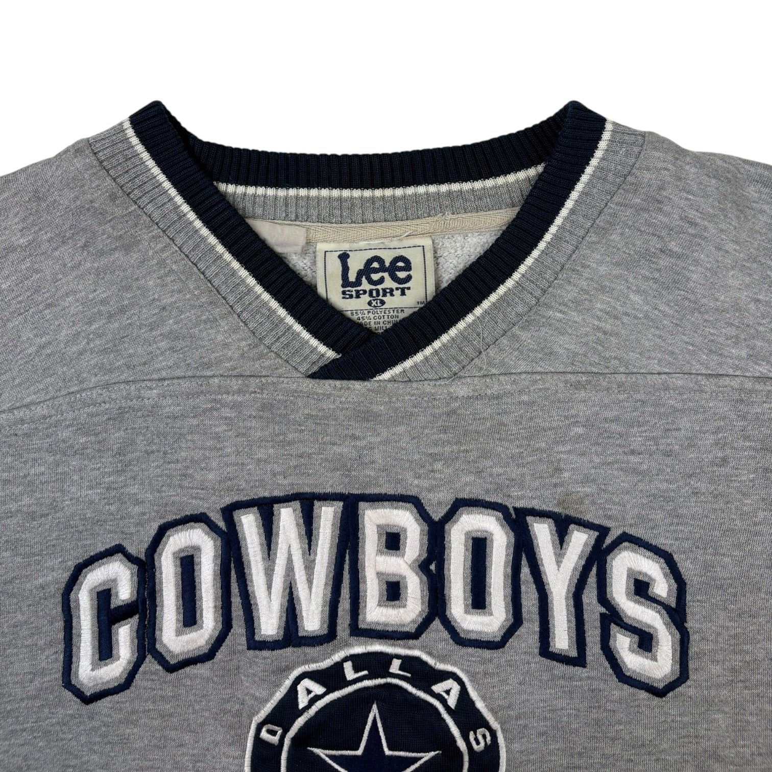 Vintage NFL Dallas Cowboys By Lee Sport Crewneck Grey
