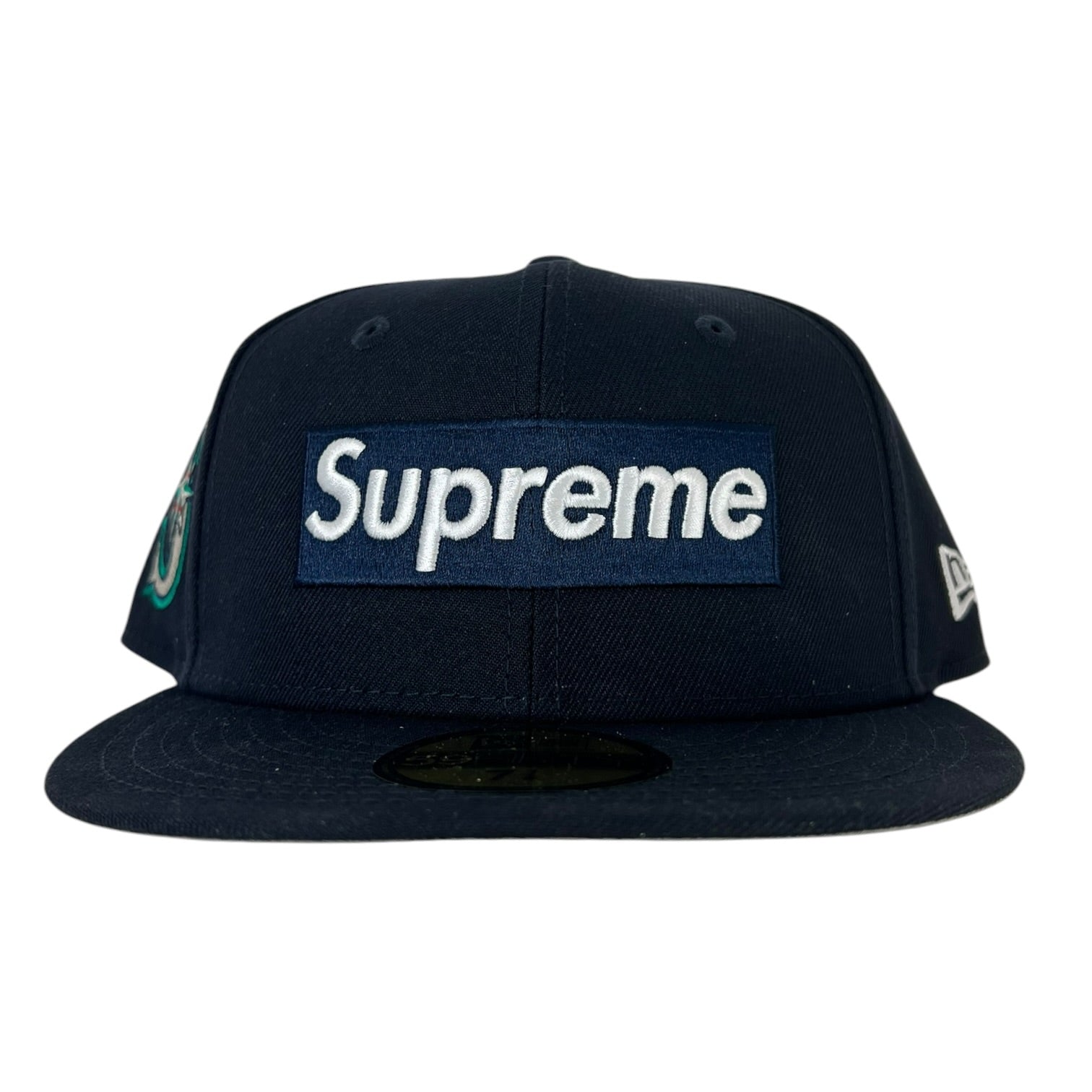 Supreme x MLB Teams Box Logo New Era Seattle Mariners Fitted Cap