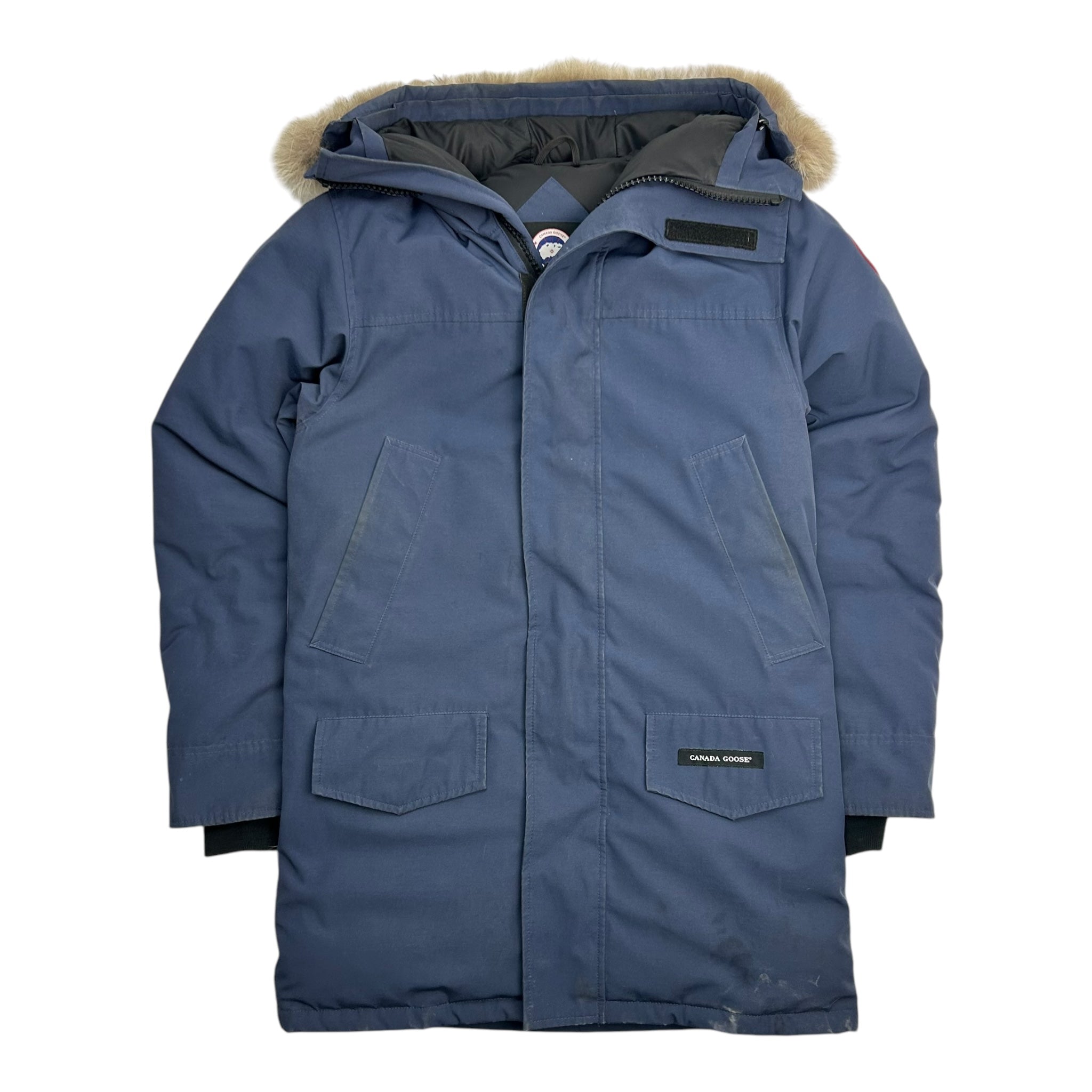 Canada Goose Fur Lined Hood Parka Navy