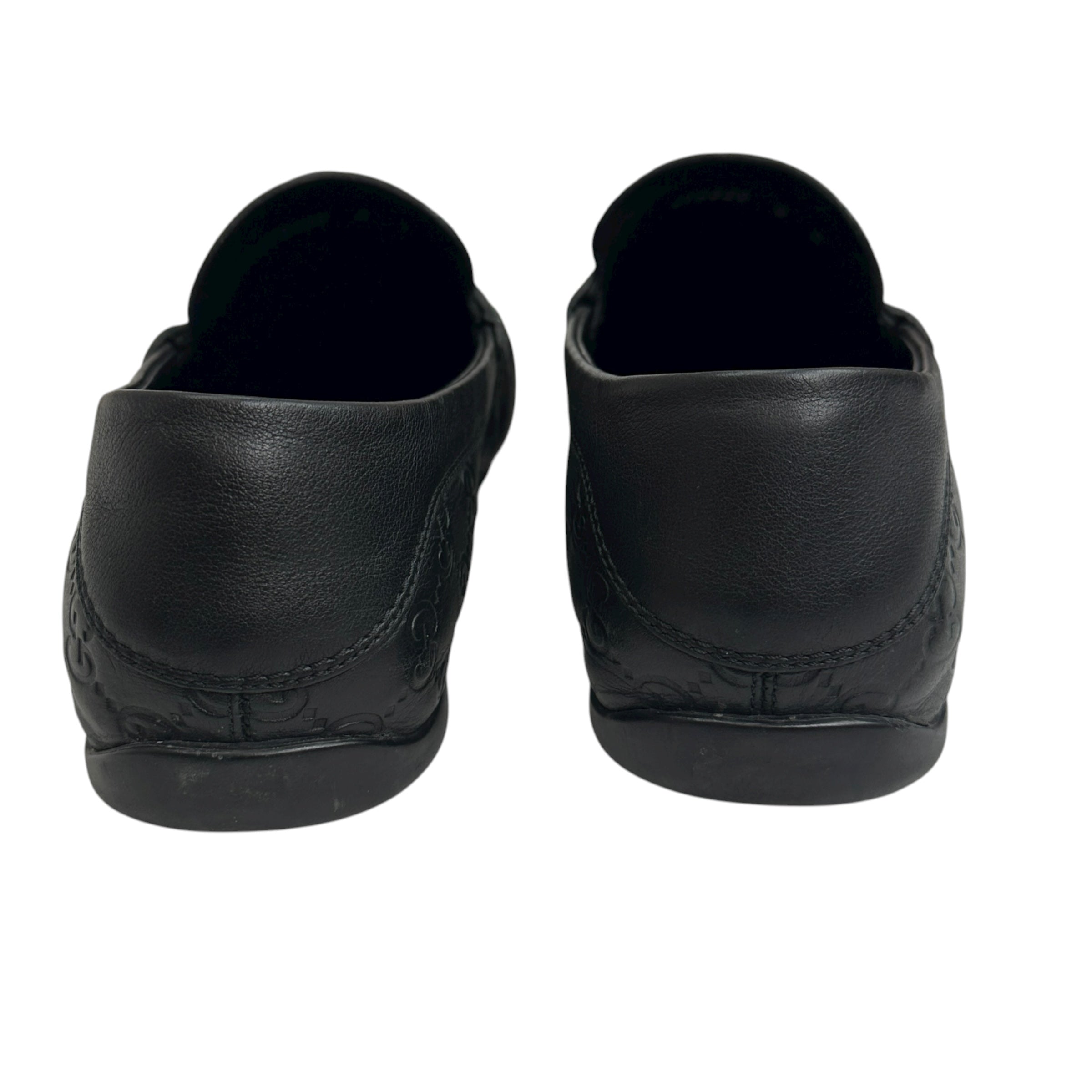 Gucci Interlocking G Logo Leather Drivers (Used)