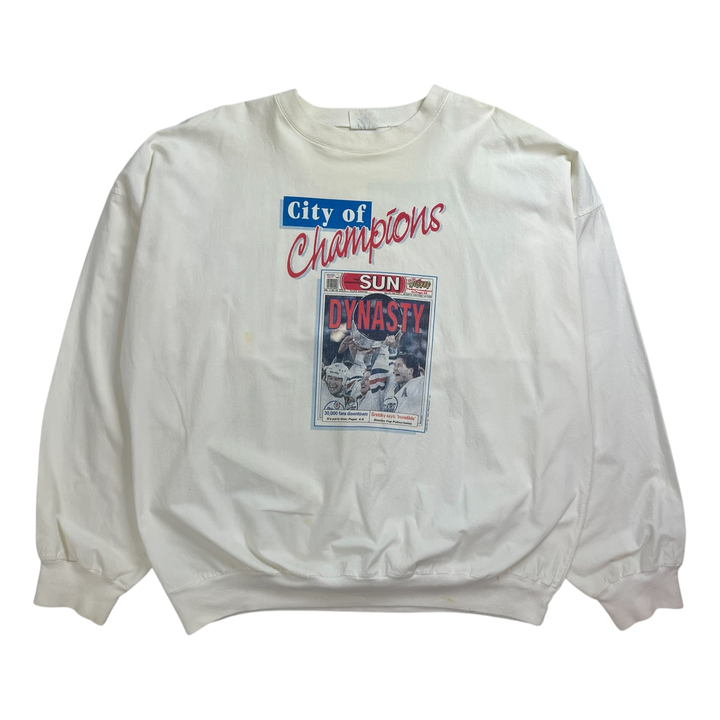 1988 City Of Champions Pullover Shirt White