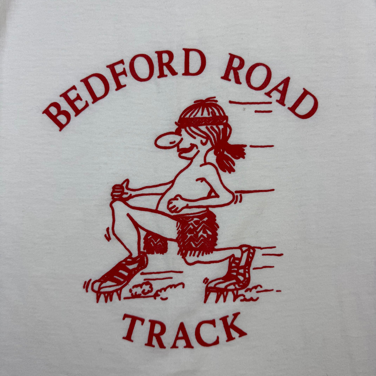 Vintage Bedford Road Track Tee White