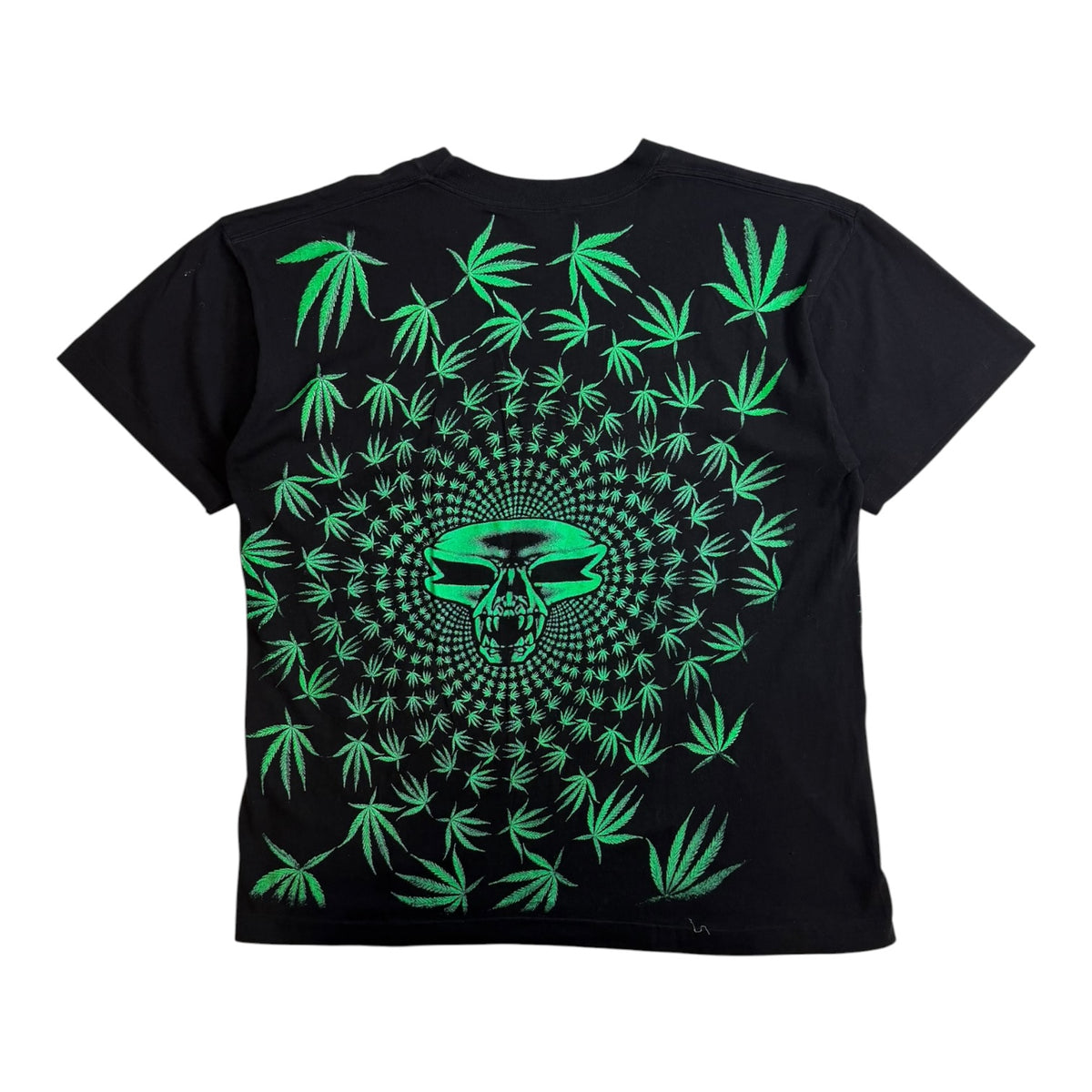 Vintage 90s Bud Weed AOP T-Shirt Black