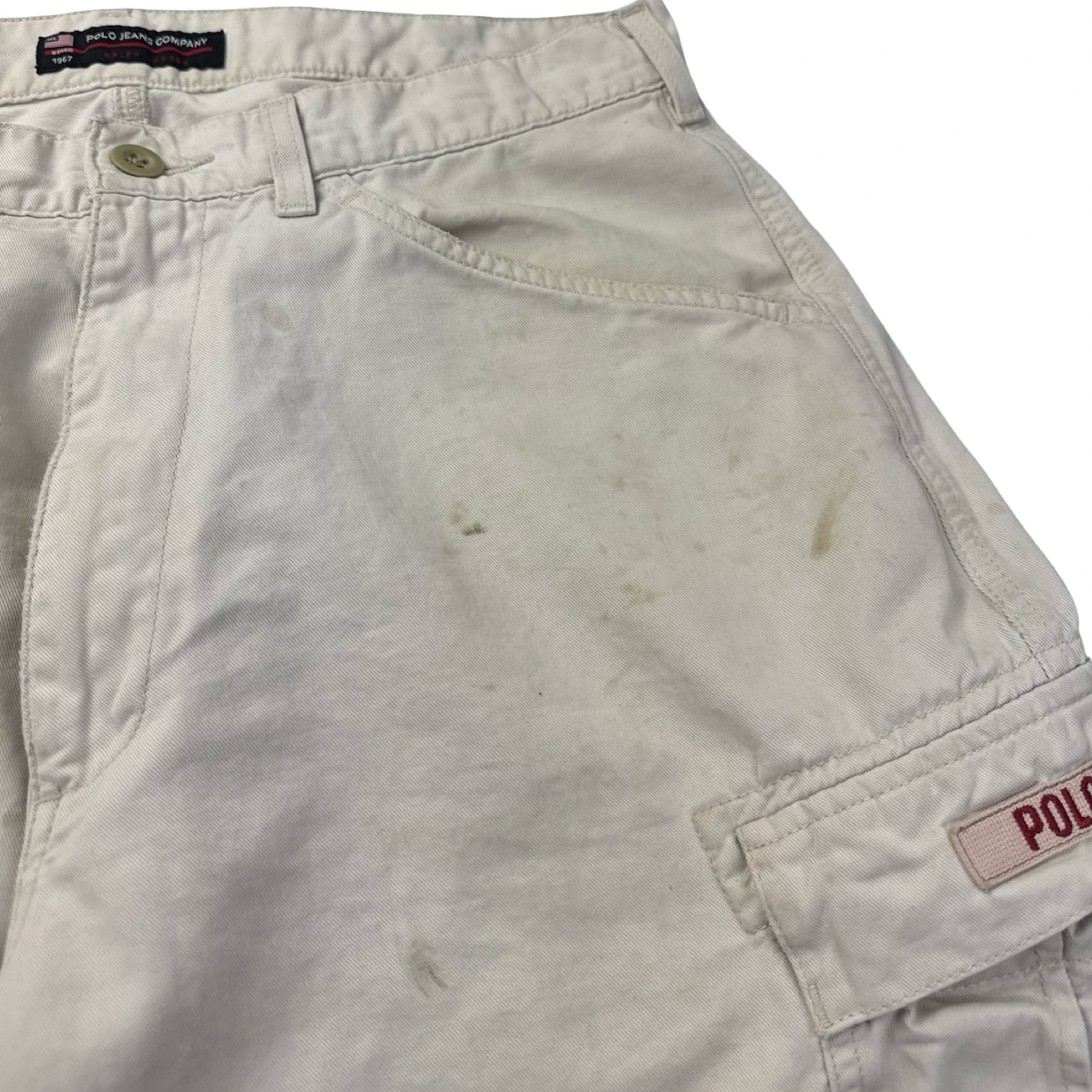 Vintage Polo Ralph Lauren Jean Co. Cargo Bottoms White