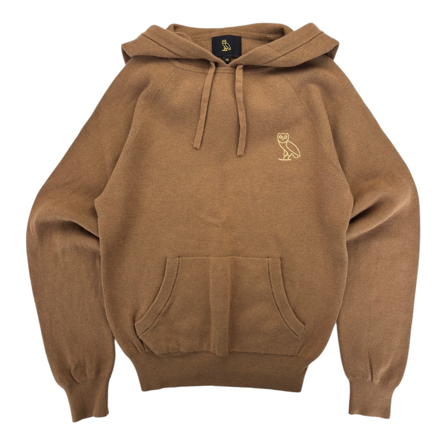 (W) OVO Embroidered Logo Knit Hoodie