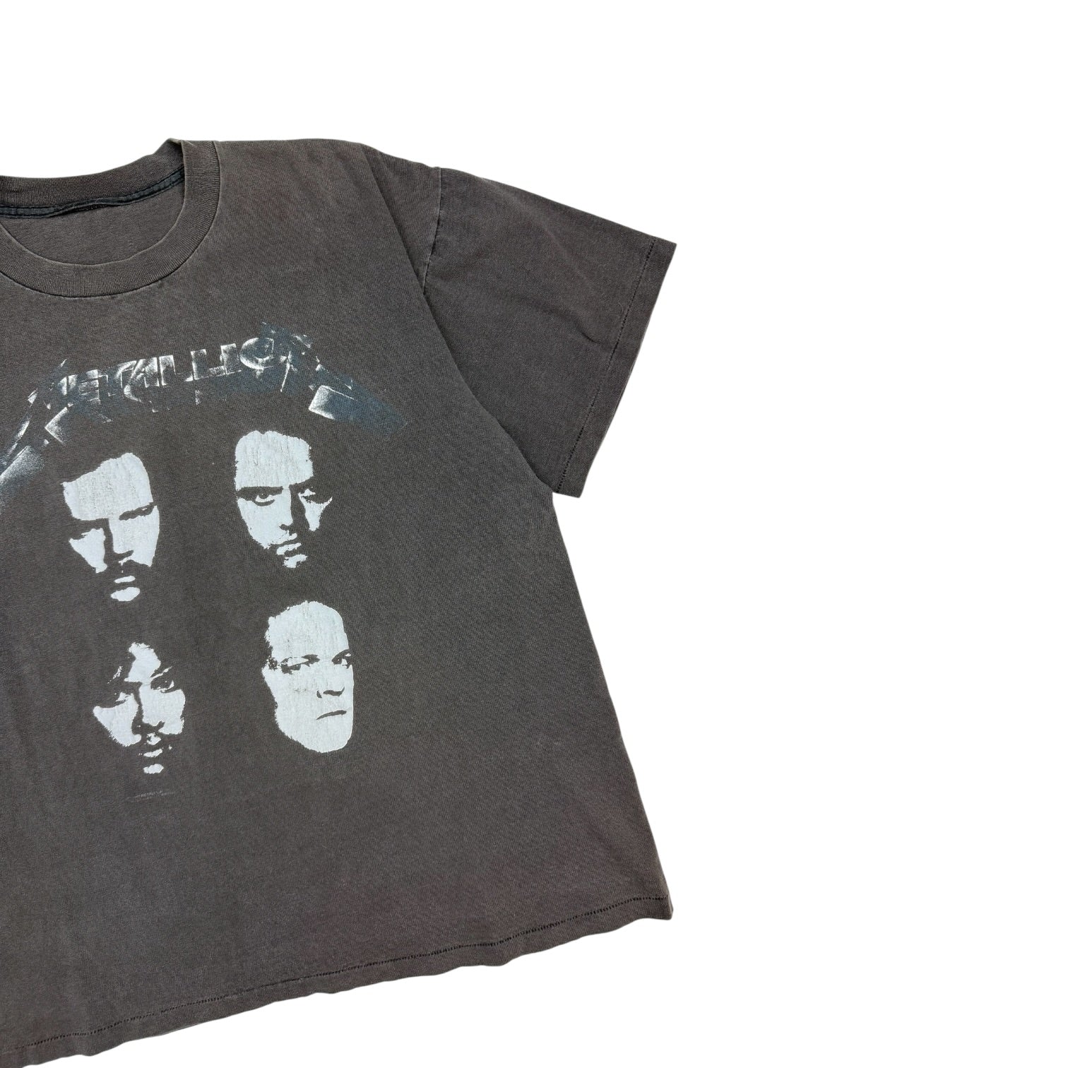 1991 Metallica 4 Faces Tour T-Shirt Black