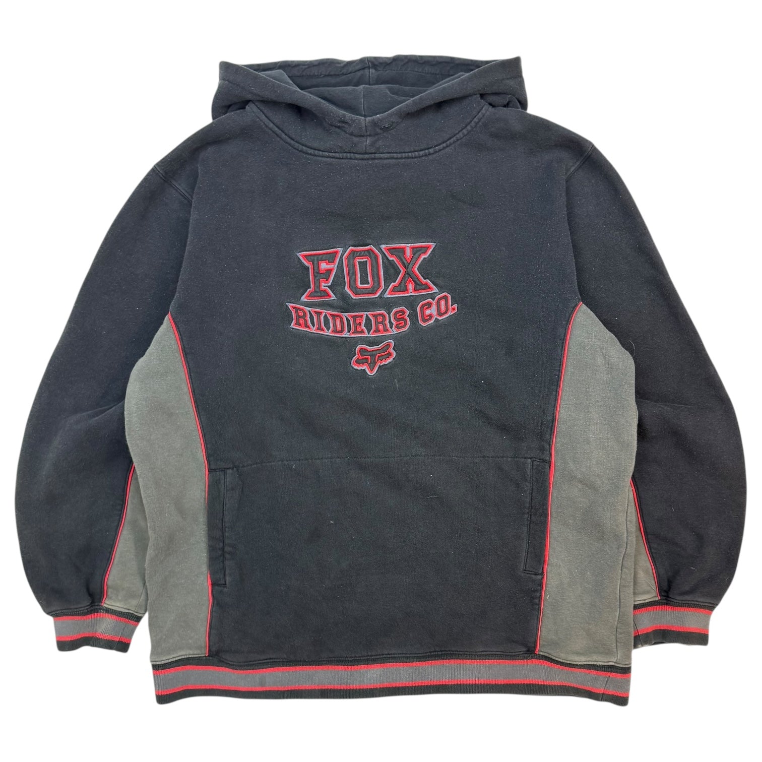 Vintage Fox Riders Co Hoodie Black/Grey
