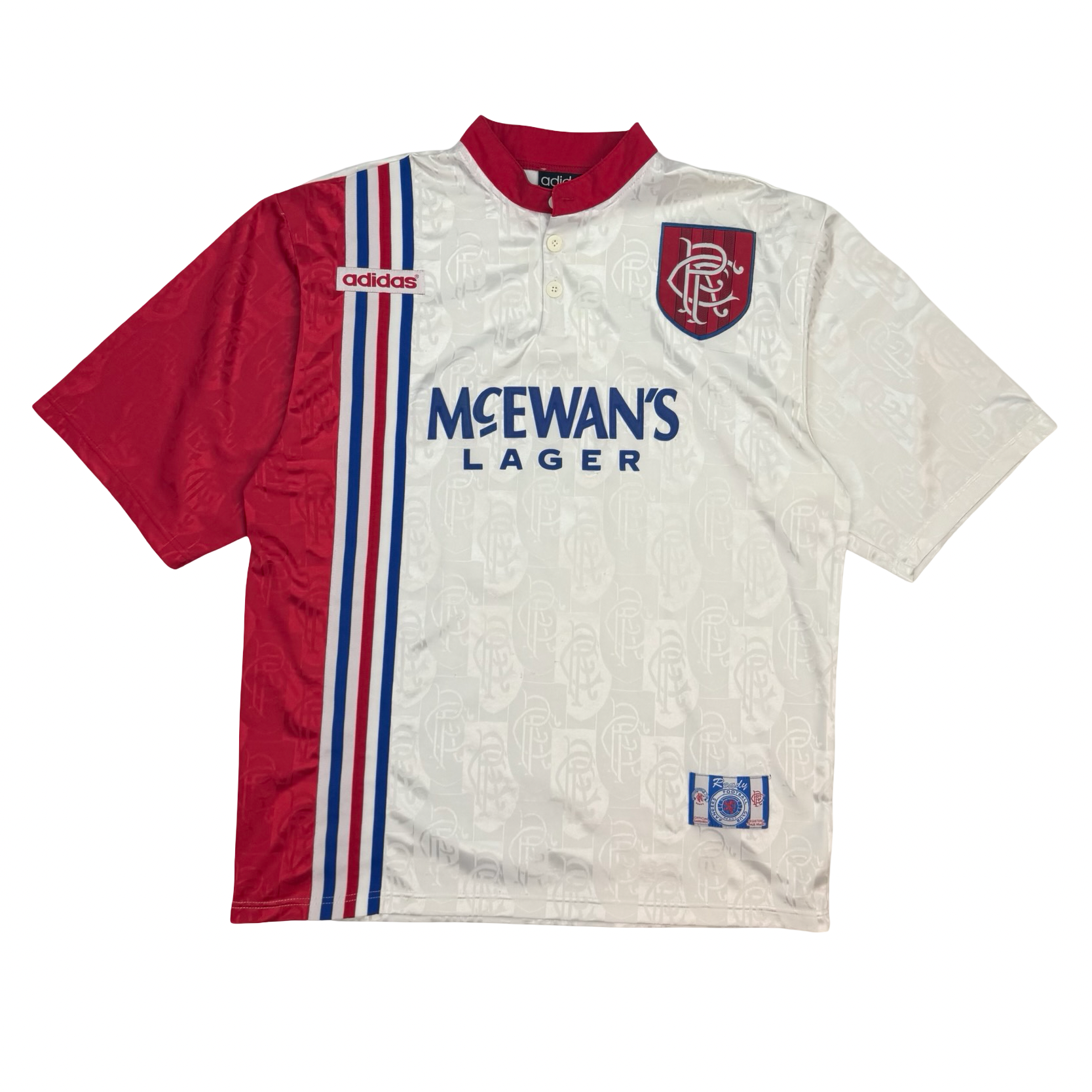 Vintage Adidas 1996-97 Rangers Away Jersey White