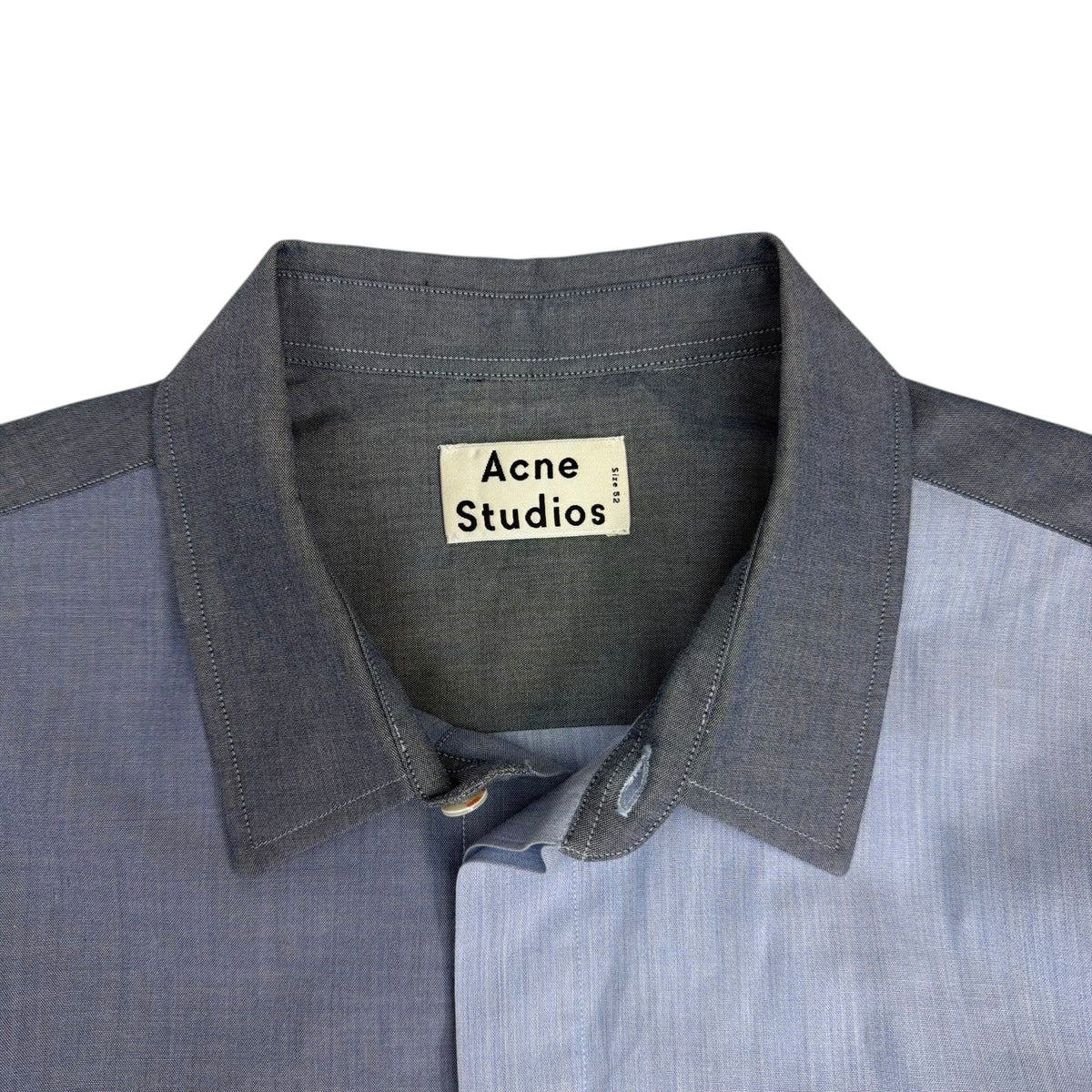 Acne Studios Victor Block Button Up Blue