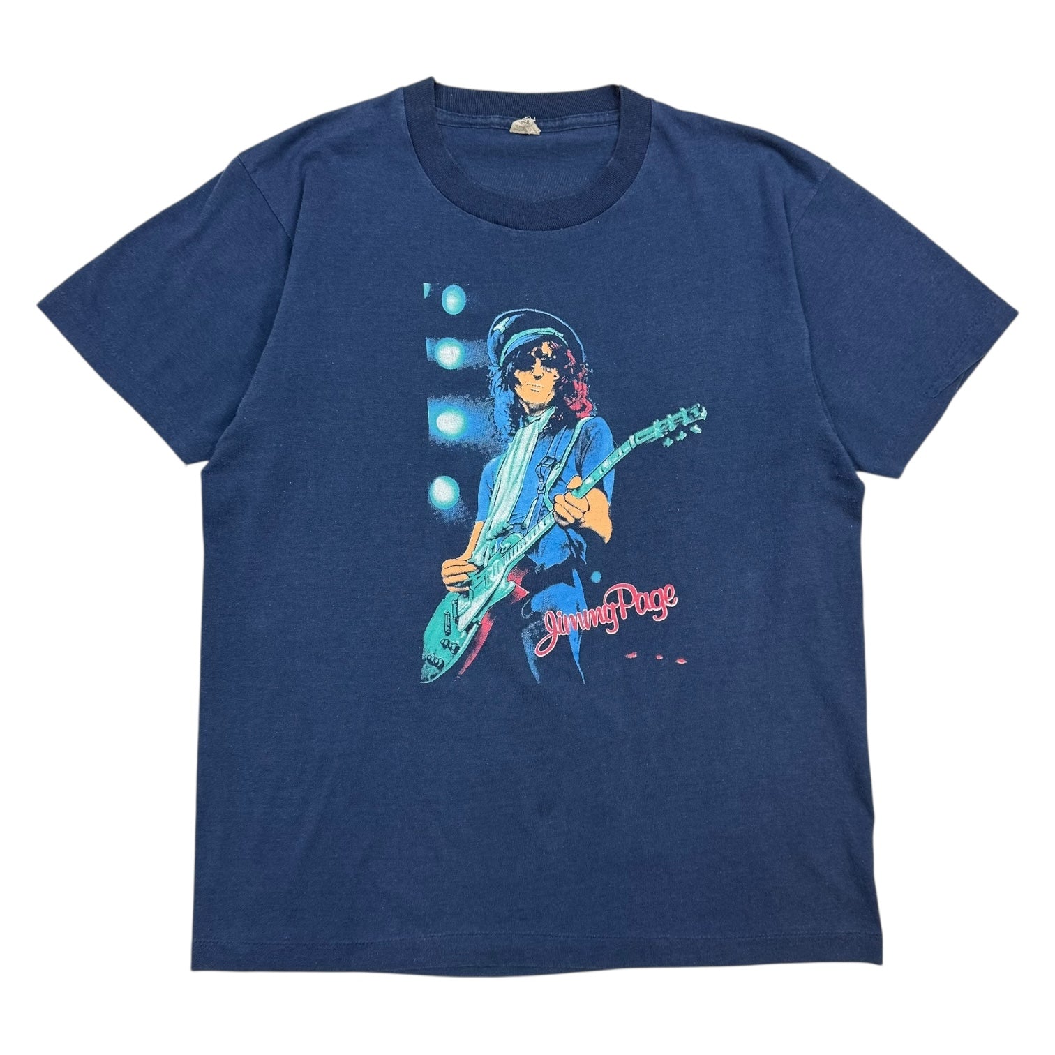 Vintage Jimmy Page The Firm Tee Navy
