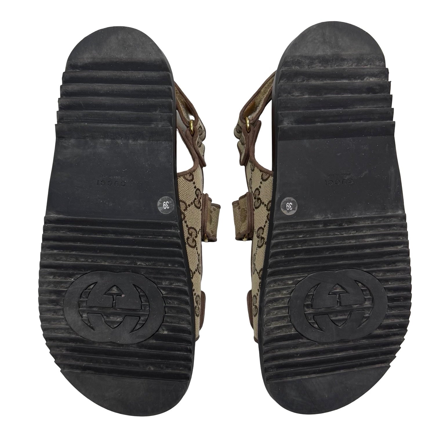 (W) Gucci Double G Sandal Beige (Used)