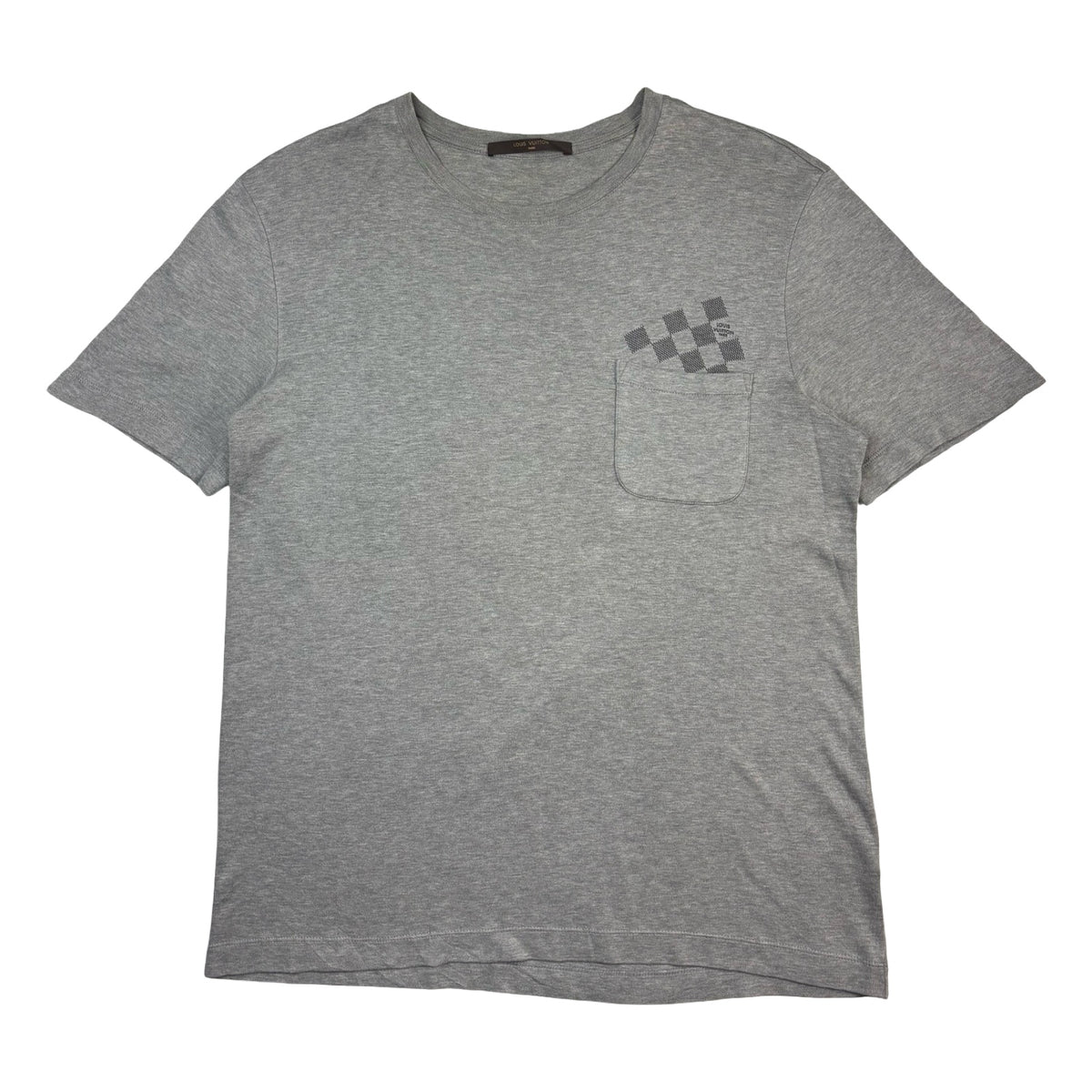 Louis Vuitton Damier Pocket T-Shirt Grey