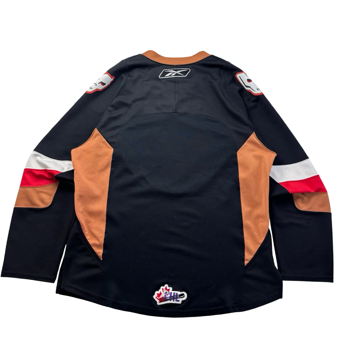 Vintage Reebok Calgary Hitmen WHL Home Jersey Black/Gold