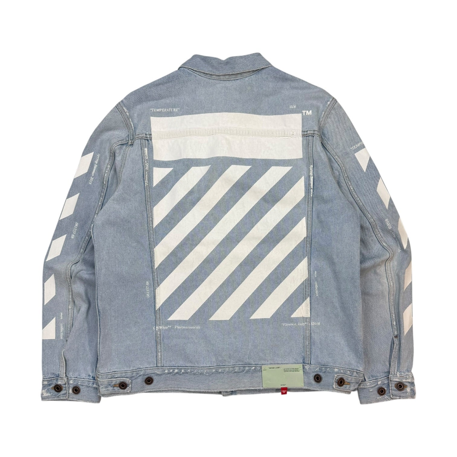 Off-White Temparture Denim Jacket Light Wash