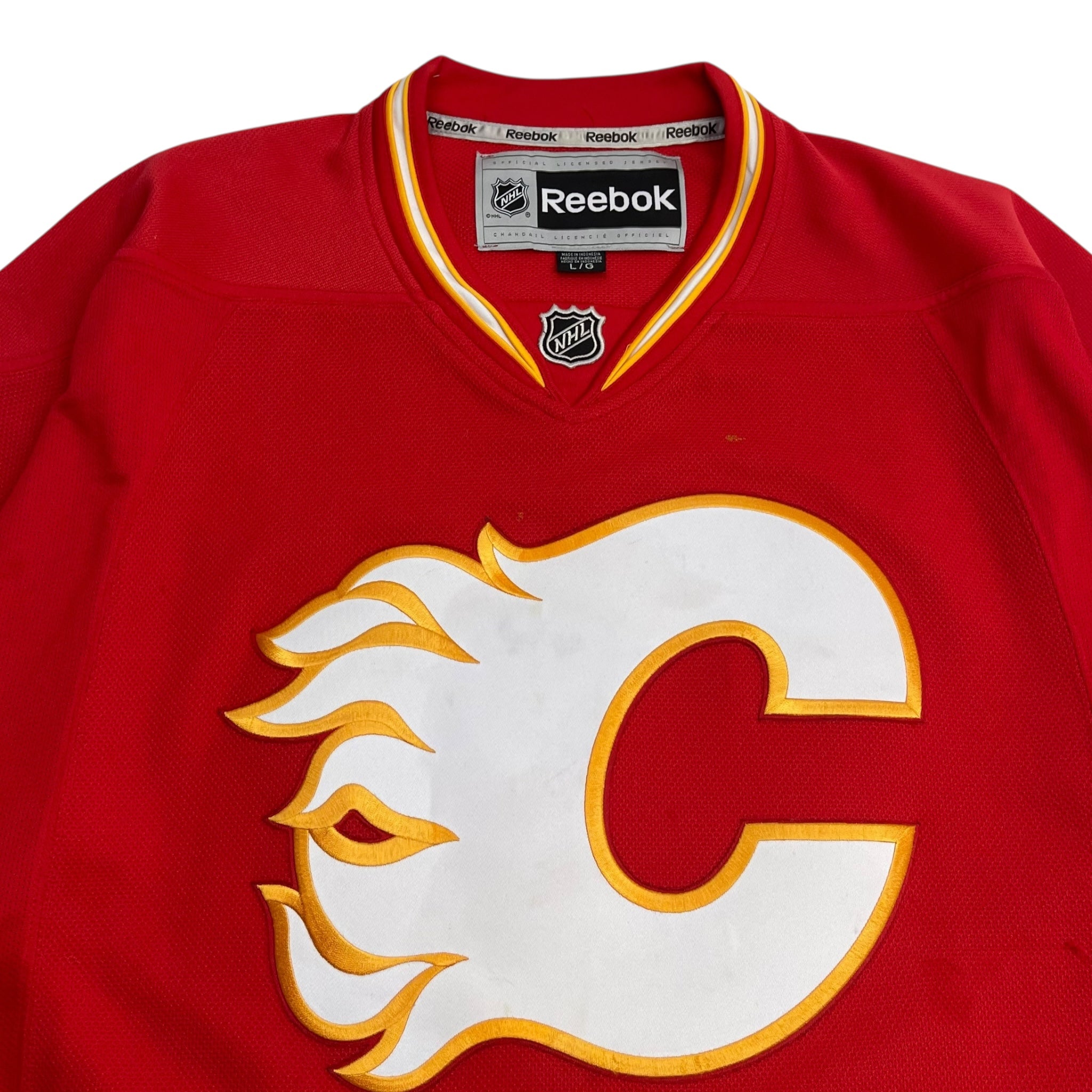 Calgary Flames Theo Fleury Reebok Home Jersey Red