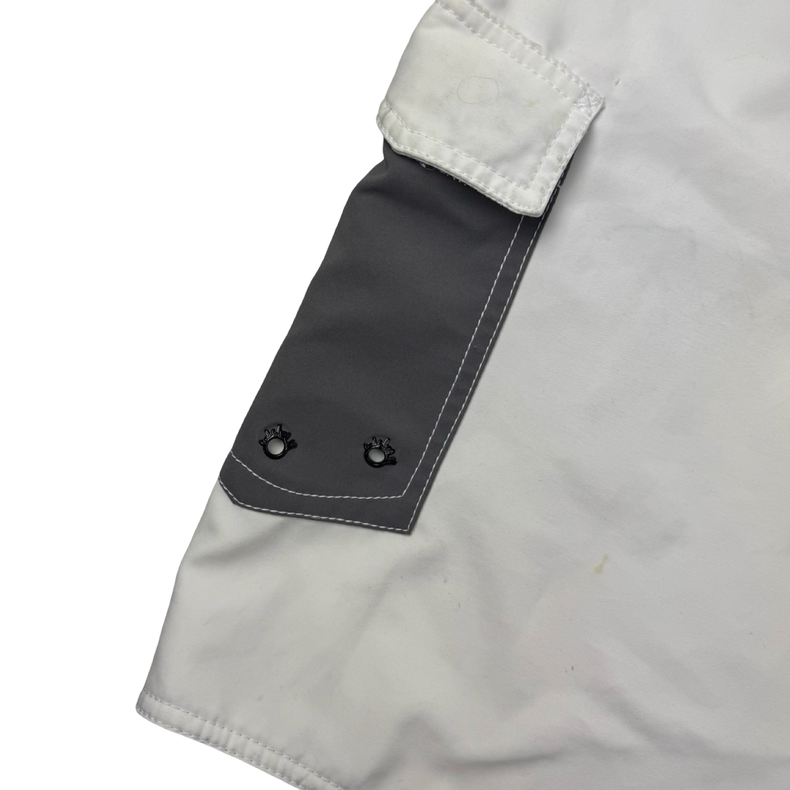 Vintage Y2K Quiksilver Cargo Board Shorts White