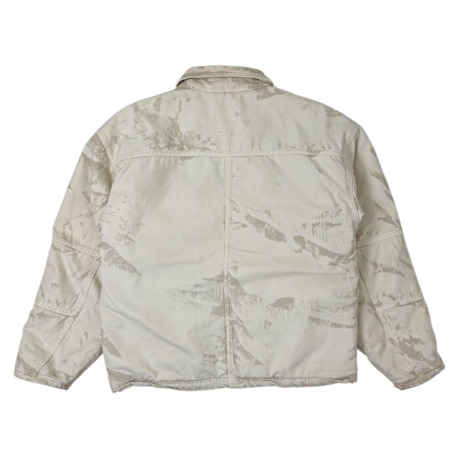 Stussy Distressed Canvas Shop Jacket Khaki