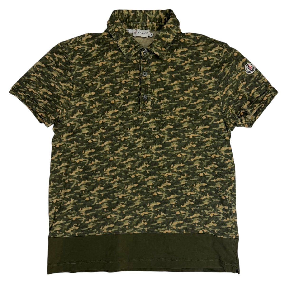 (W) Moncler Camo Polo Green