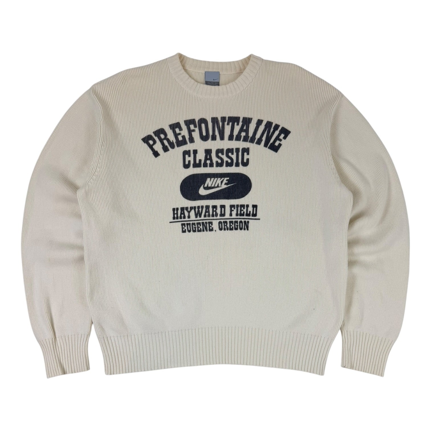 Vintage Nike Prefontaine Classic Knit Crewneck White