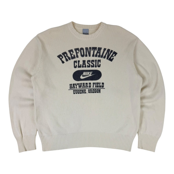 Vintage Nike Prefontaine Classic Knit Crewneck White