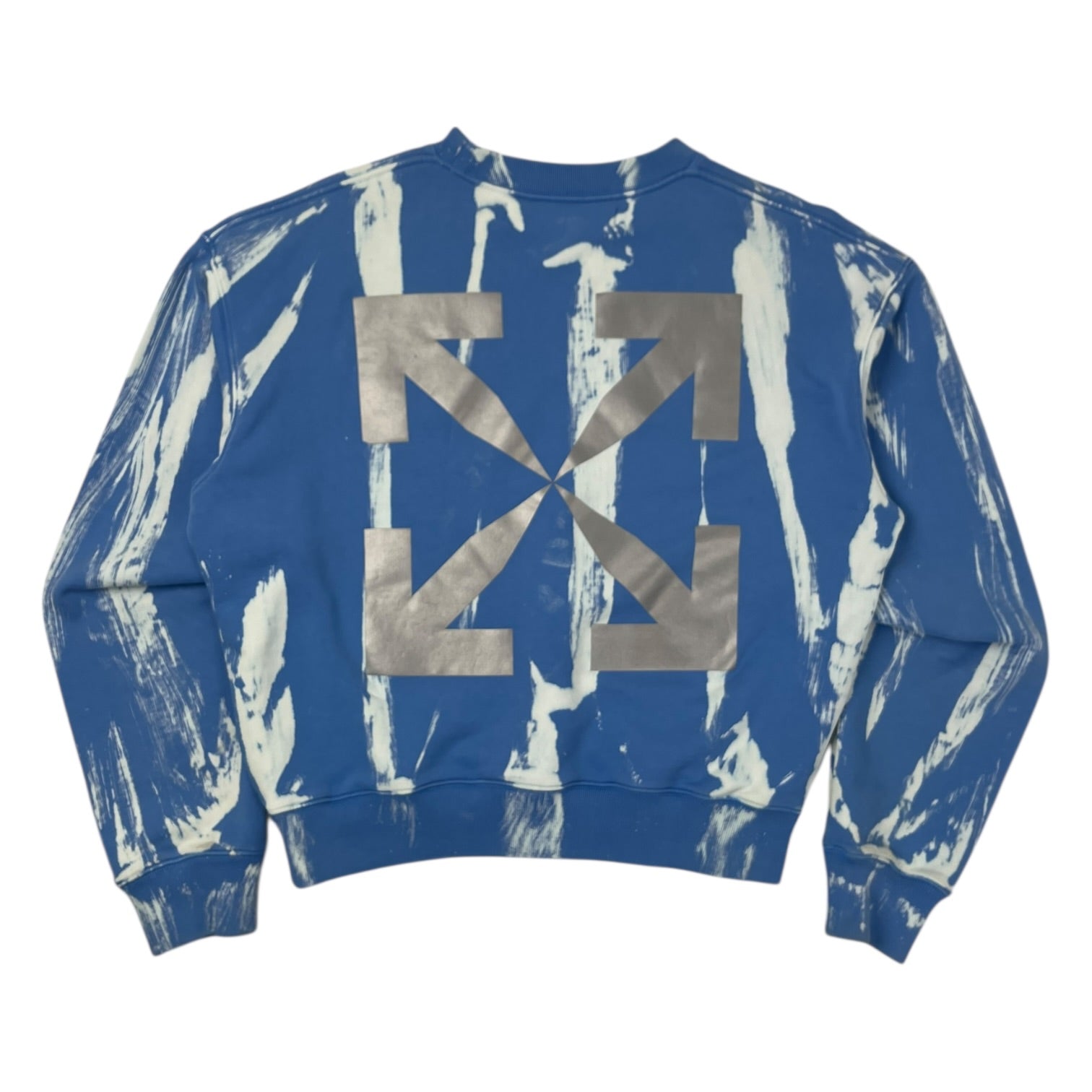 Off-White Reflective Arrows Tie-Dye Crewneck