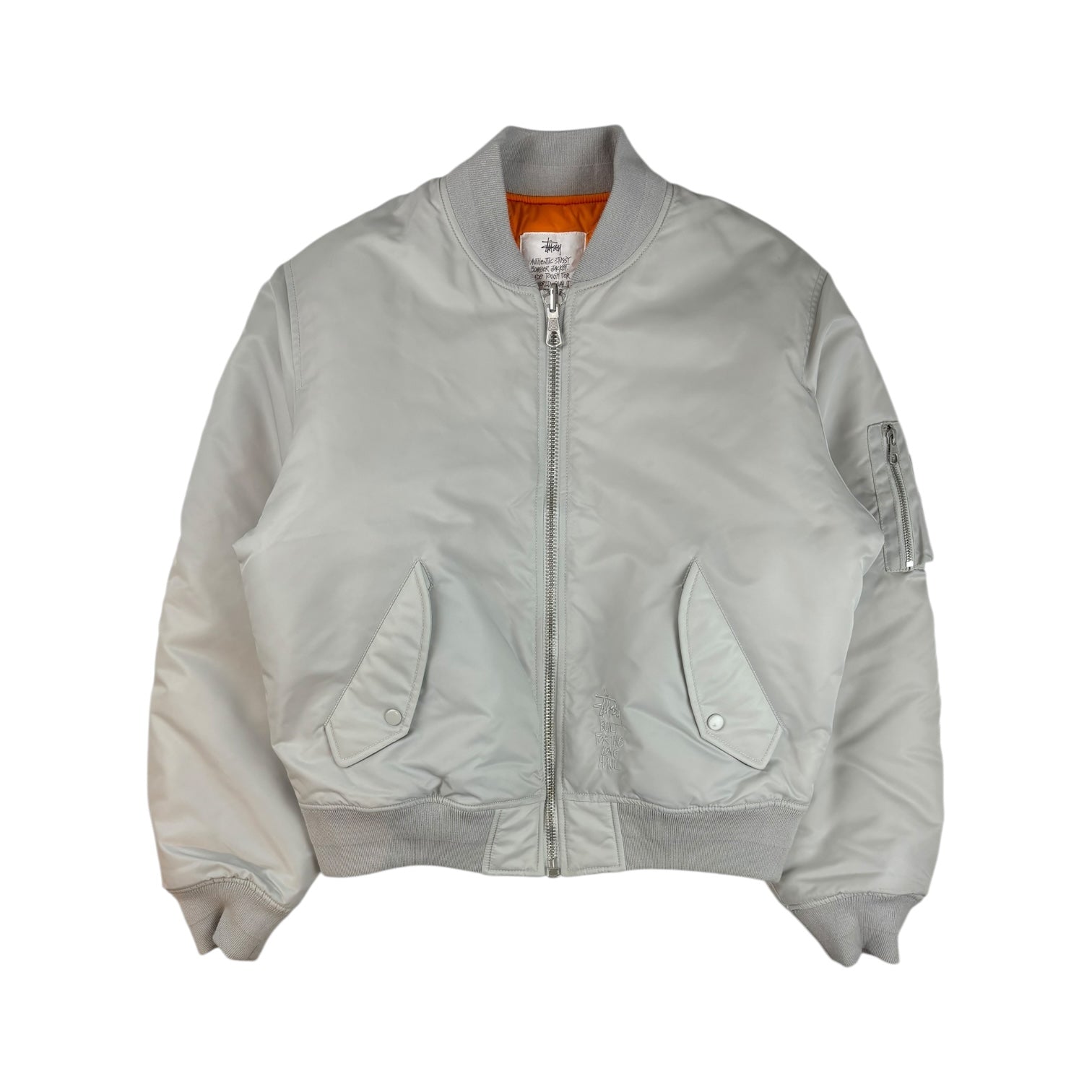 Stussy Built Reversible Bomber Jacket Grey