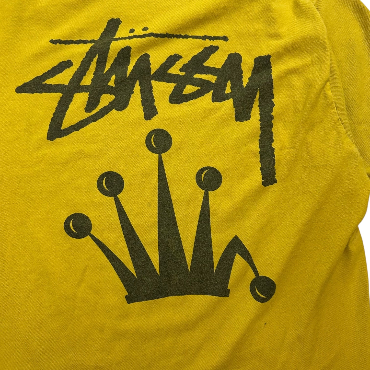 Stussy Stock Crown Tee Yellow