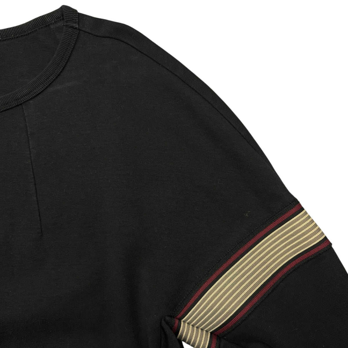 (W) Dries Van Noten Striped Sweatshirt Black