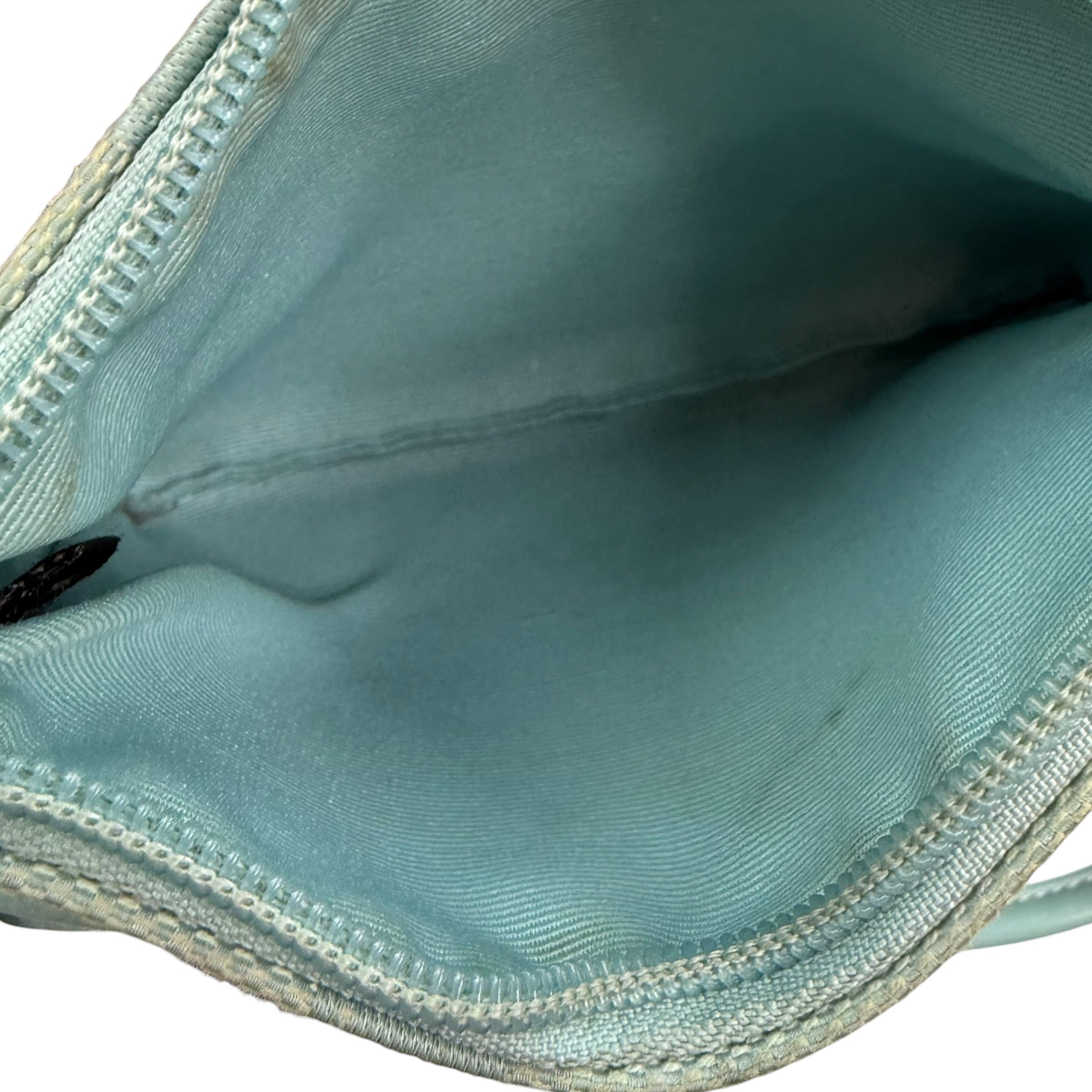 (W) Vintage Coach Coin Pouch Turquoise