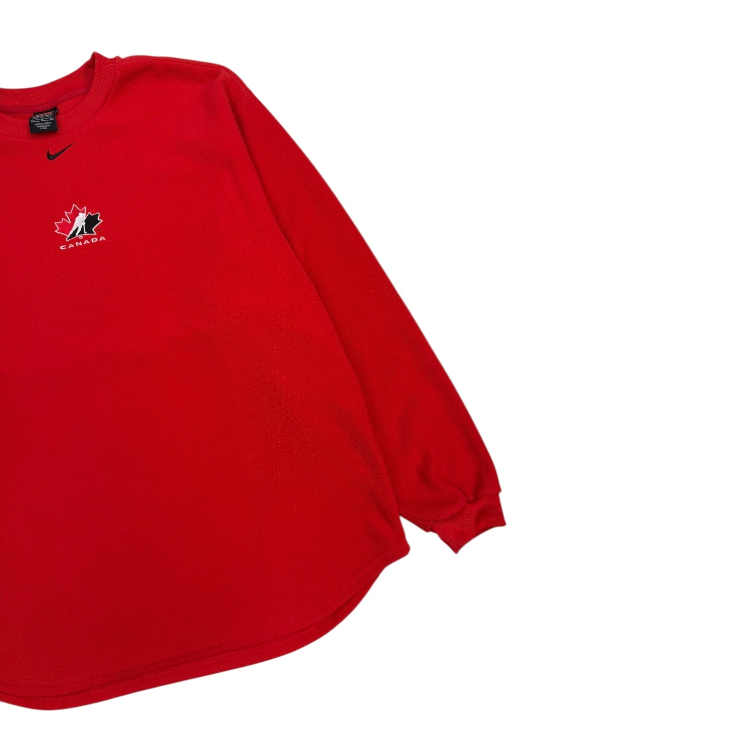 Vintage Nike Team Canada Centre Swoosh Fleece Red